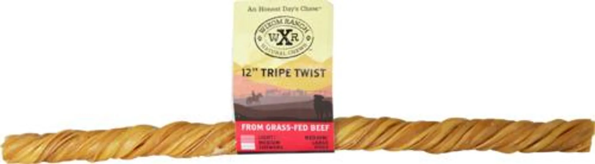 Wixom Ranch Natural Chews Tripe Twist, 12 Inches