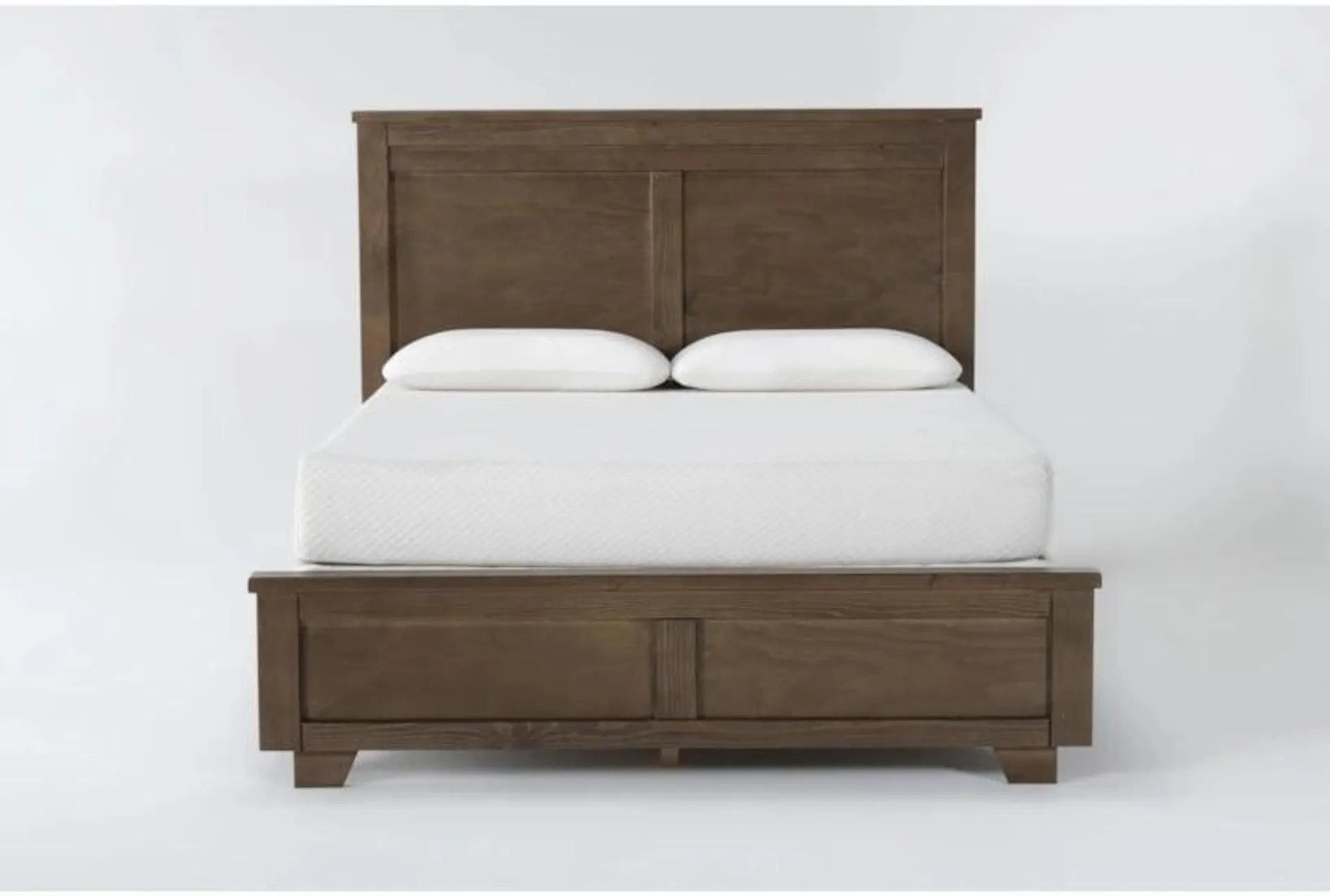 Marco Brown Queen Wood Panel Bed