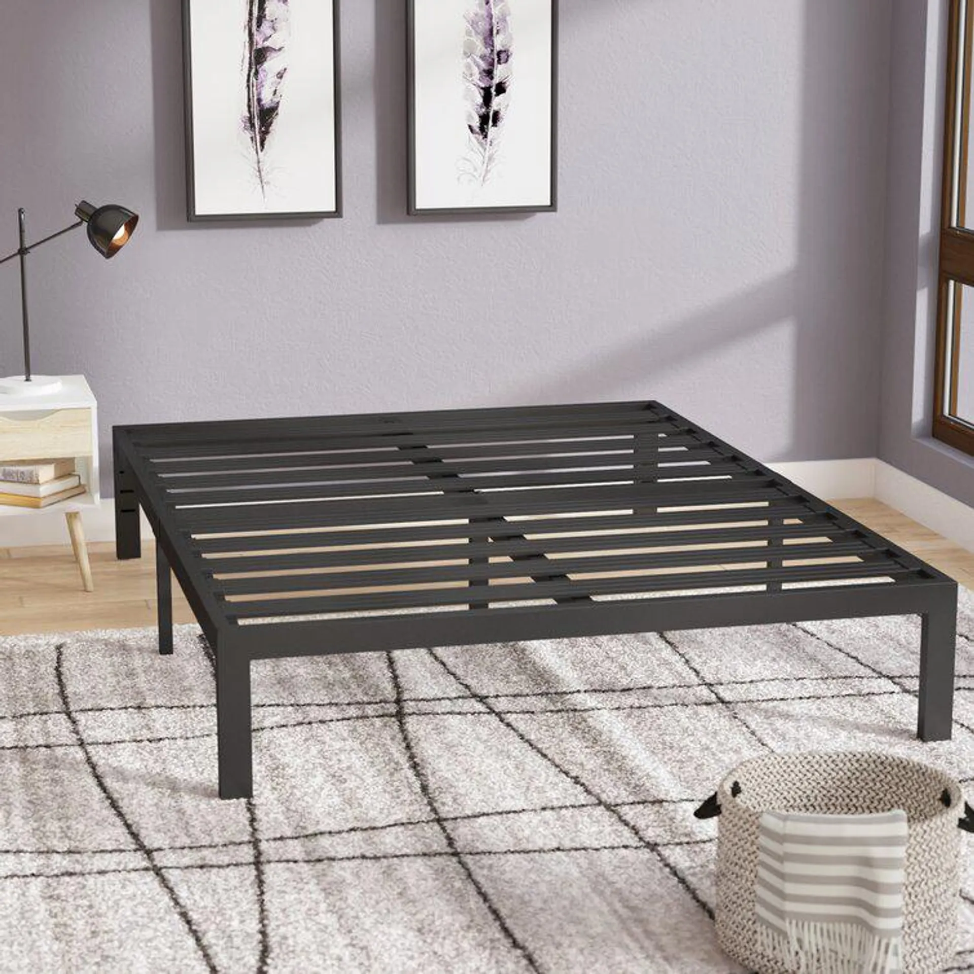 Hampton 14'' Heavy Duty Steel Platform Bed