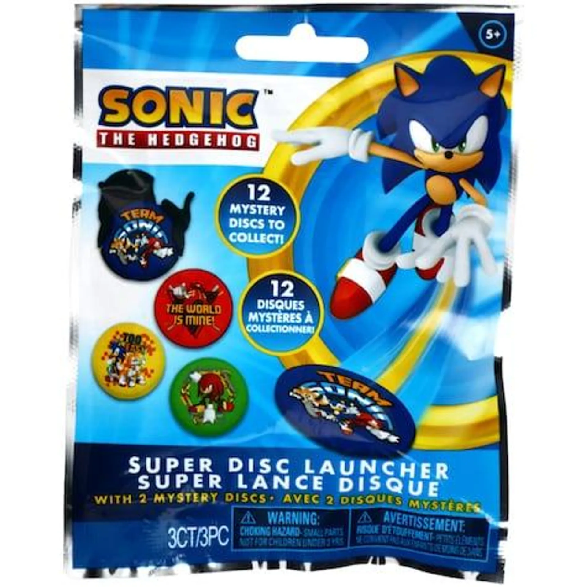 Sonic the Hedgehog Assorted Disc Launchers, 3 ct.