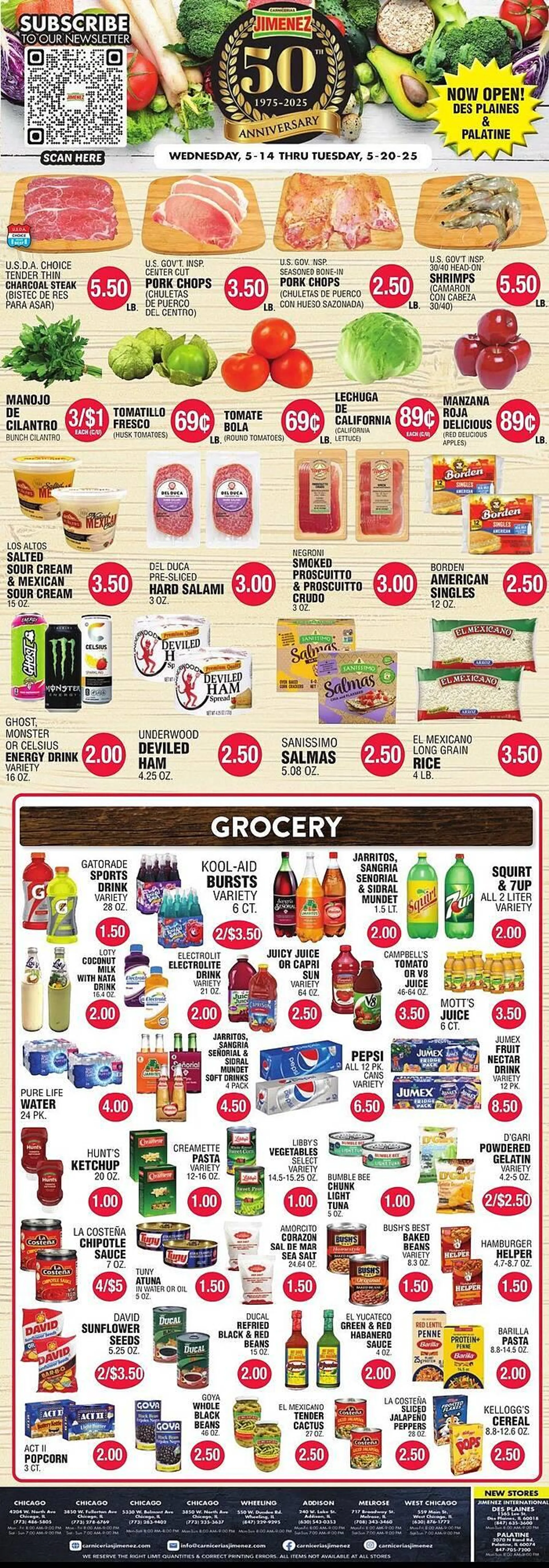 Carnicerias Jimenez Weekly Ad - 1