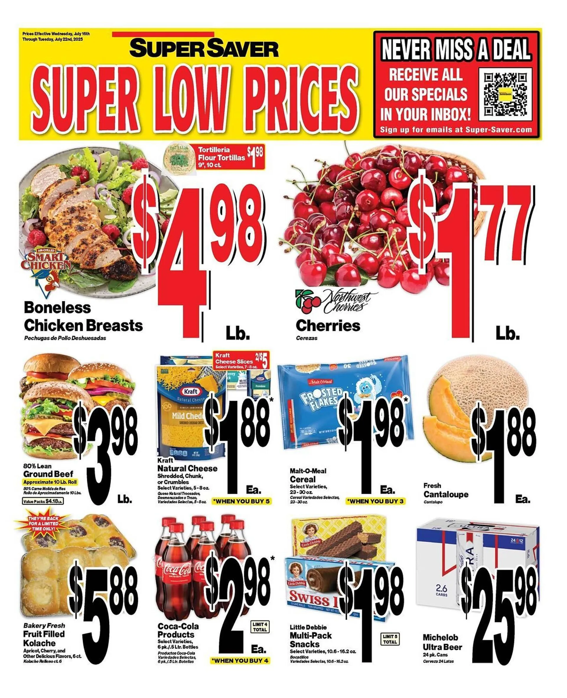 Weekly ad Super Saver Weekly Ad from July 16 to July 22 2025 - Page 1
