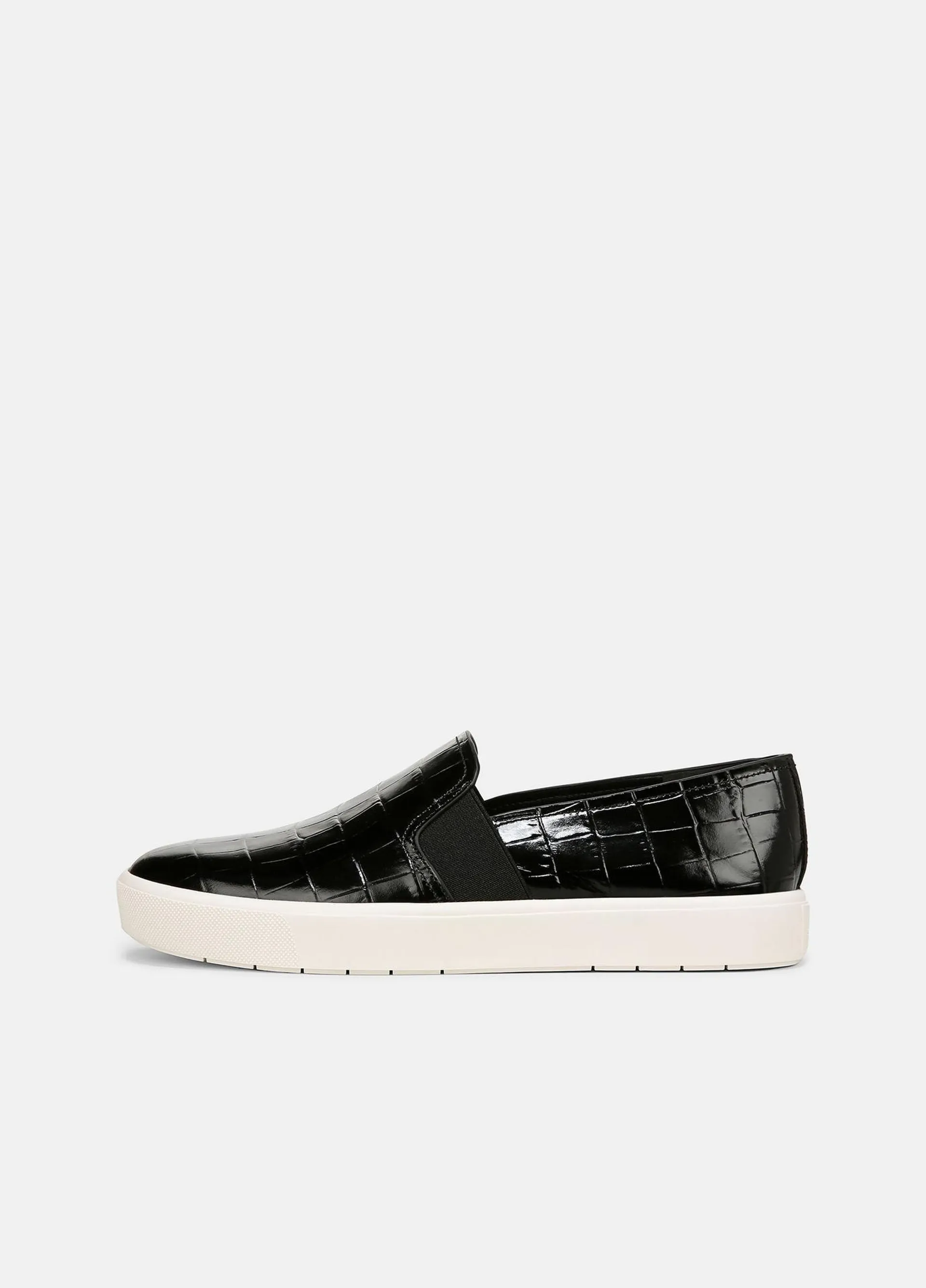 Blair Croc-Embossed Leather Sneaker