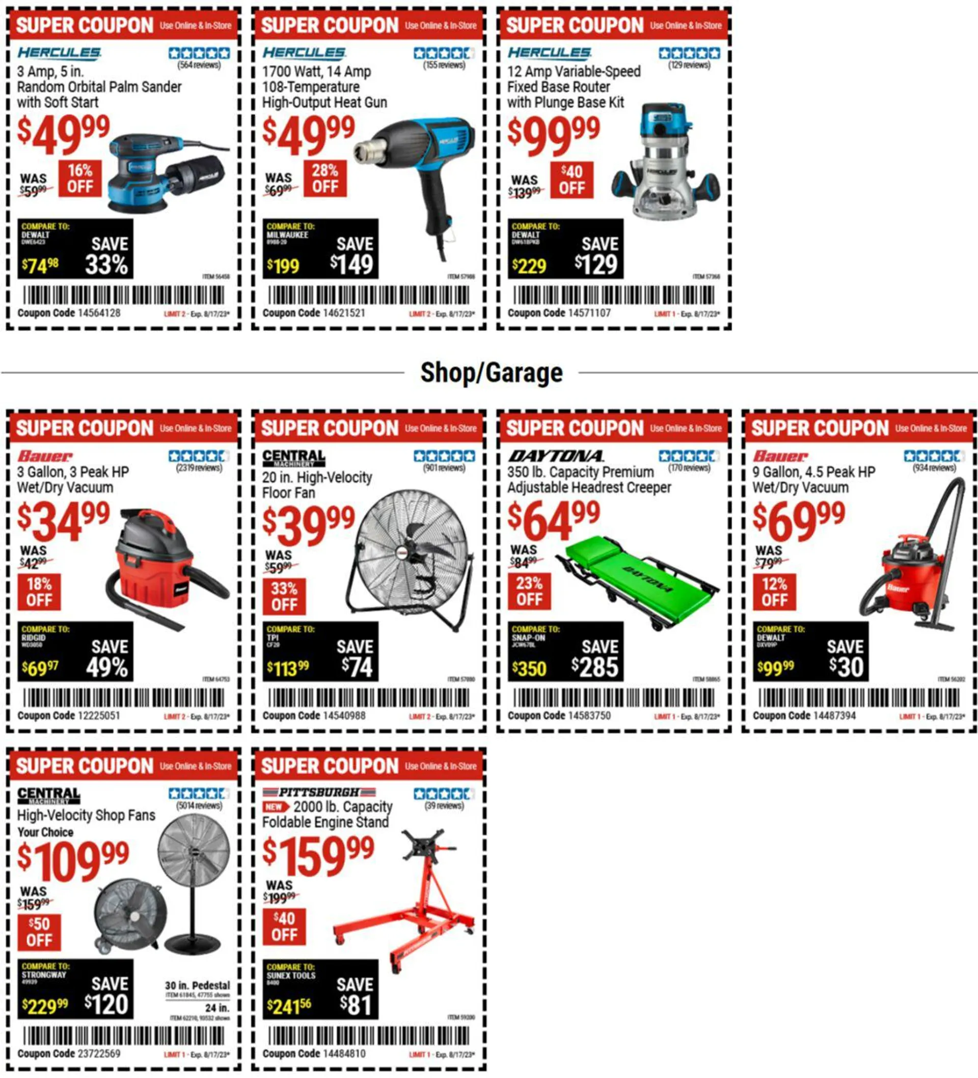 Weekly ad Harbor Freight from August 1 to August 14 2023 - Page 6