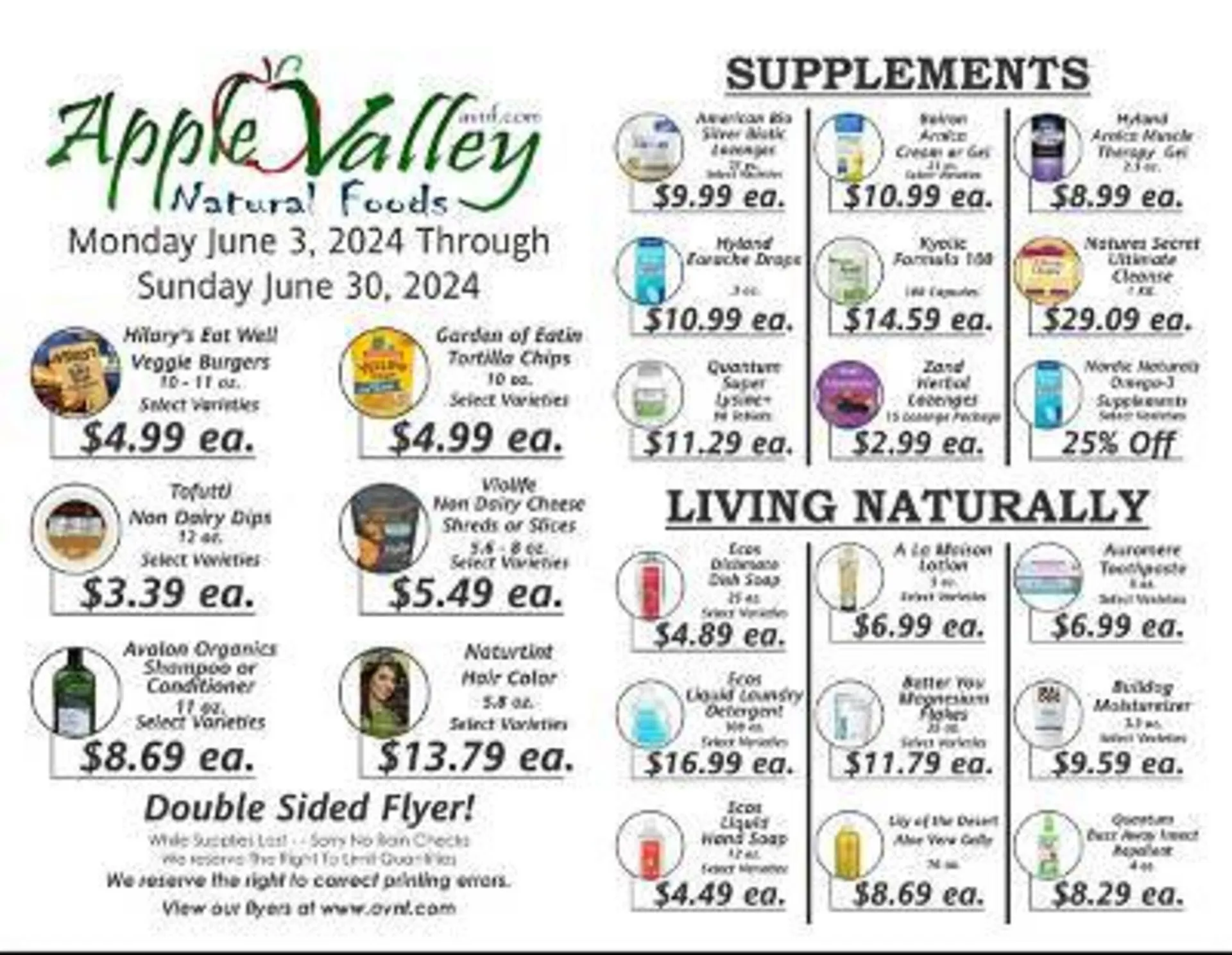 Apple Valley Natural Foods Weekly Ad - 1