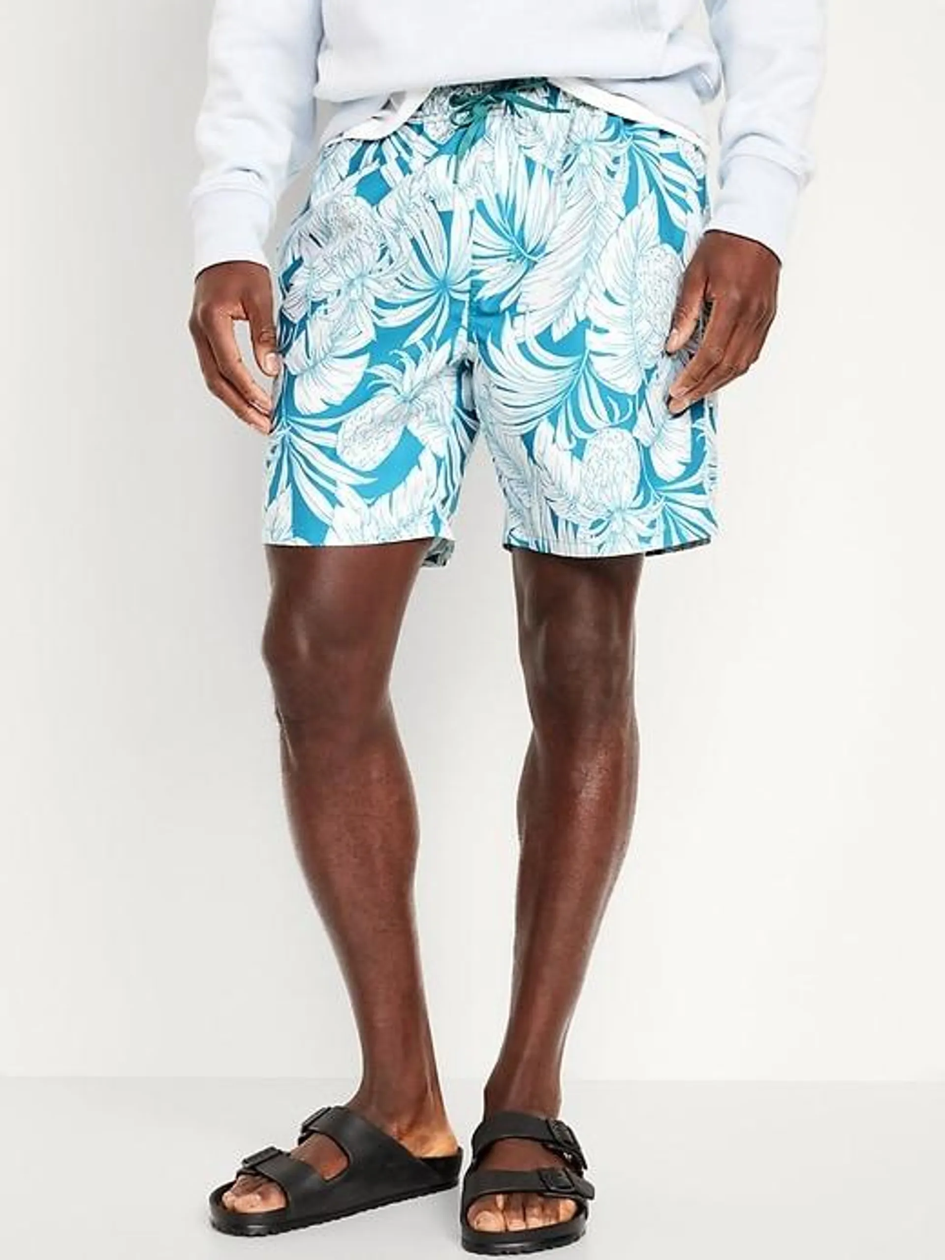 Printed Swim Trunks -- 7-inch inseam