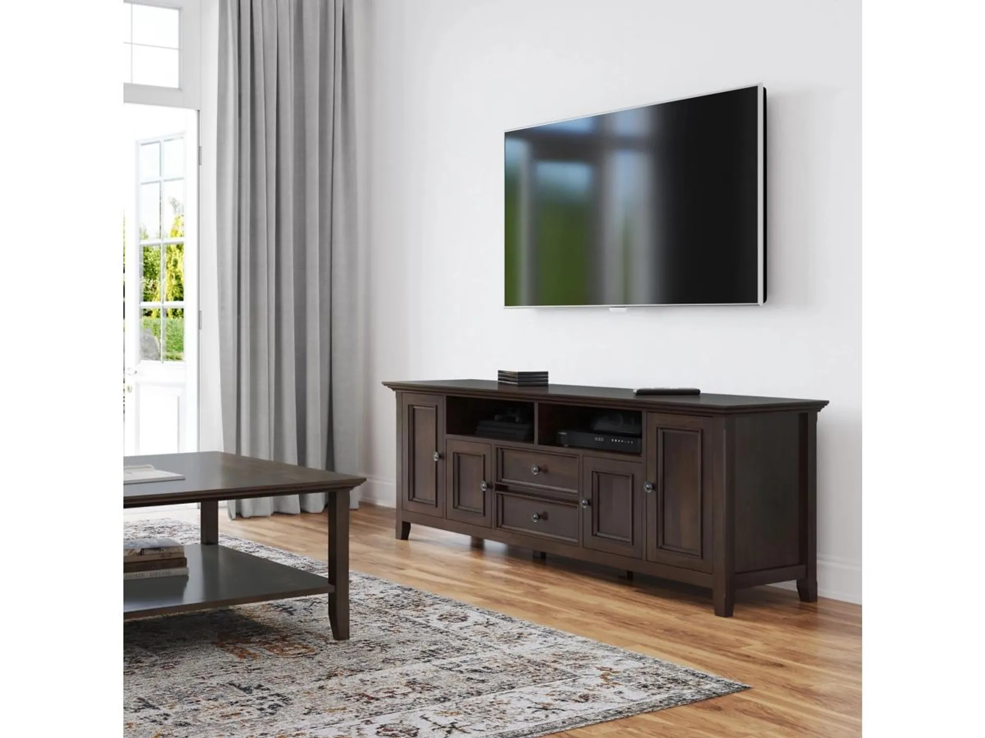 Simpli Home Amherst 72" TV Media Stand