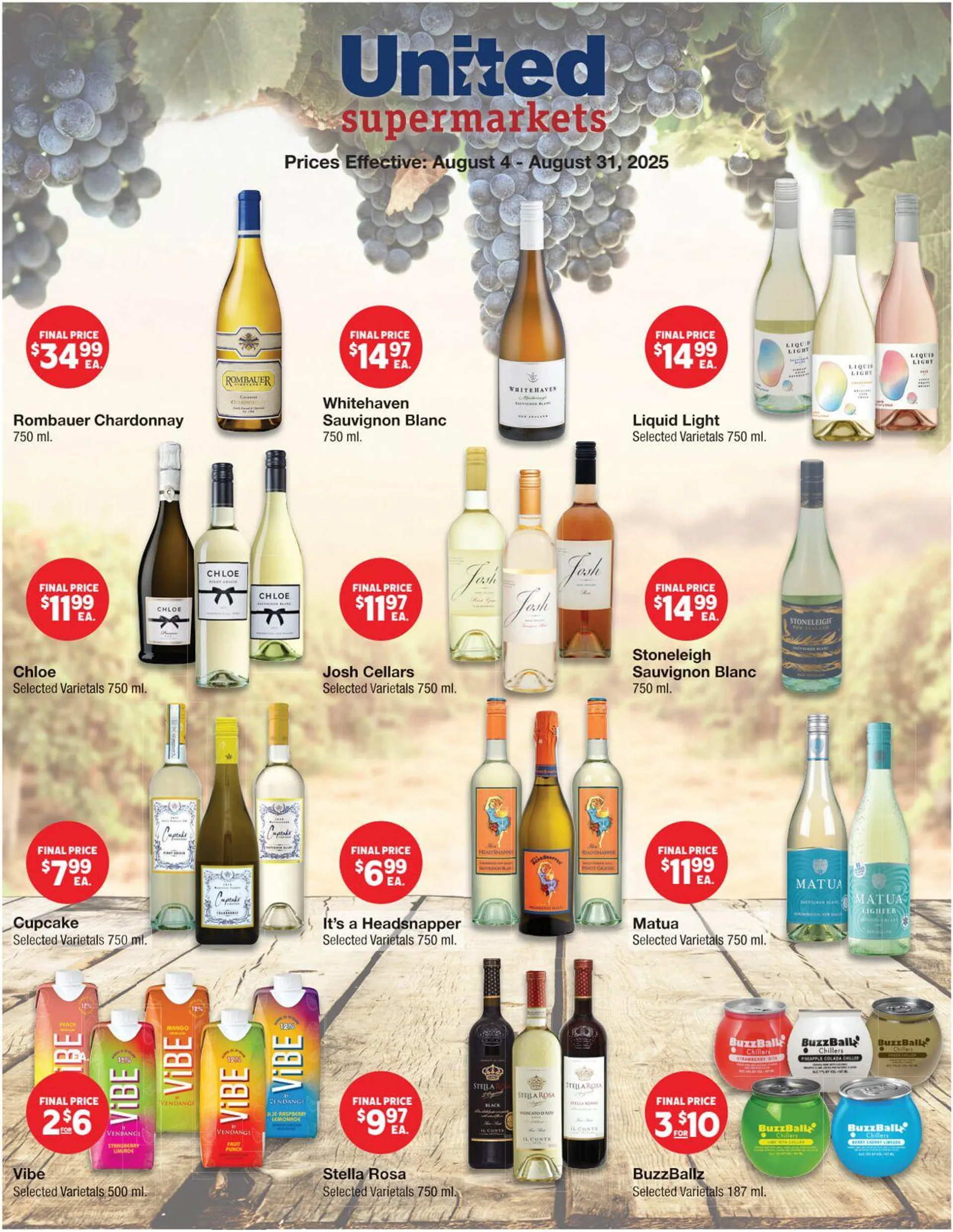 Weekly ad United Supermarkets Current weekly ad from August 4 to August 31 2025 - Page 1