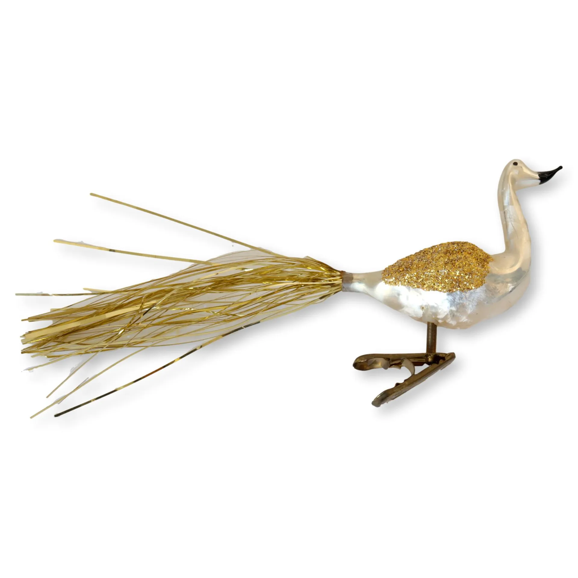 1960s Mercury Glass Bird Ornament