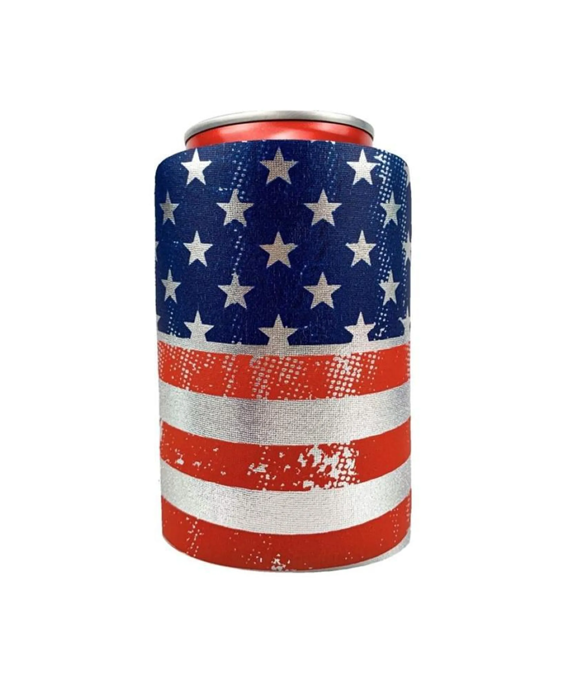 American Flag Can Cooler