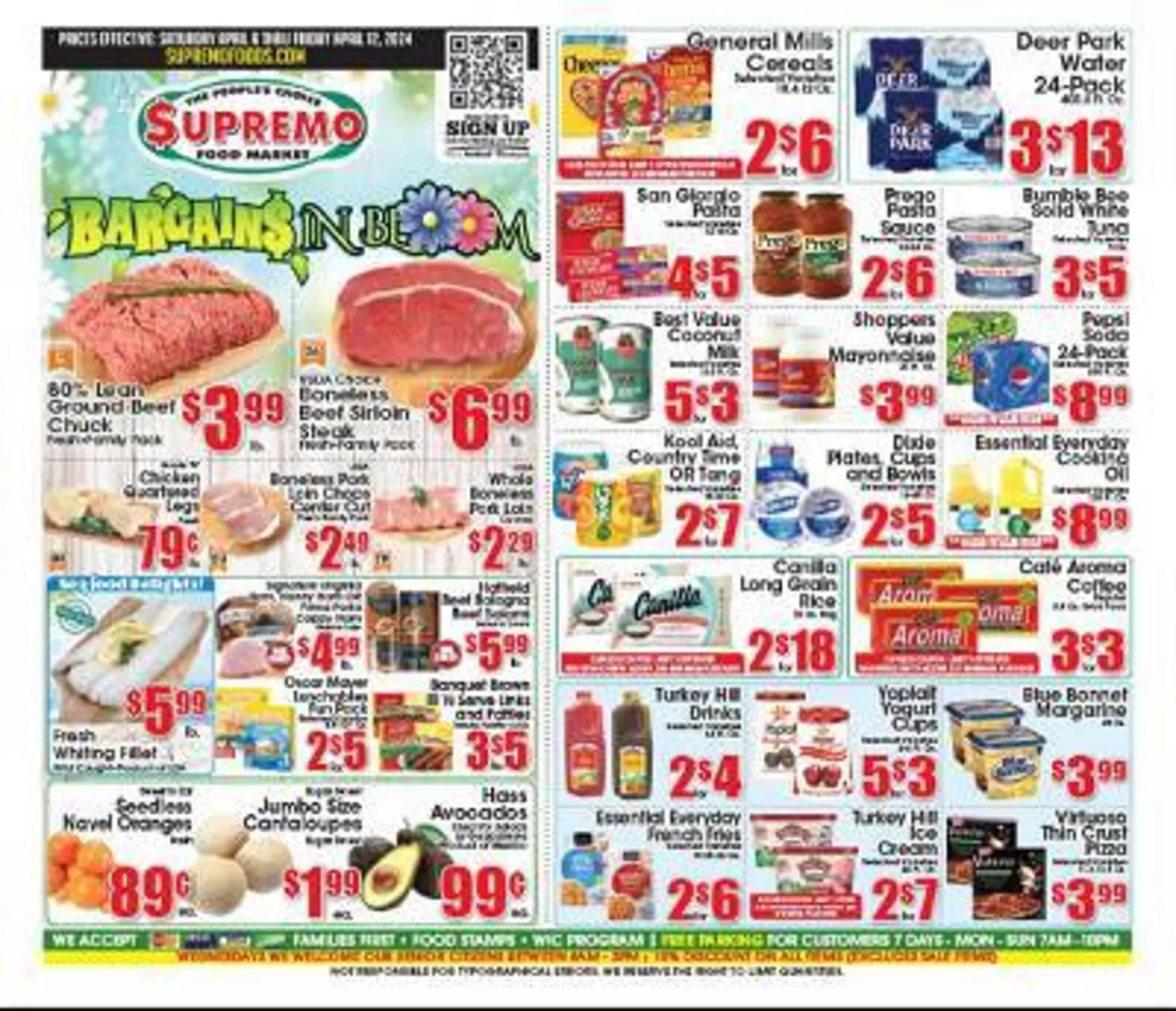 Weekly ad Supremo Foods Inc Weekly Ad from April 6 to April 12 2024 - Page 1