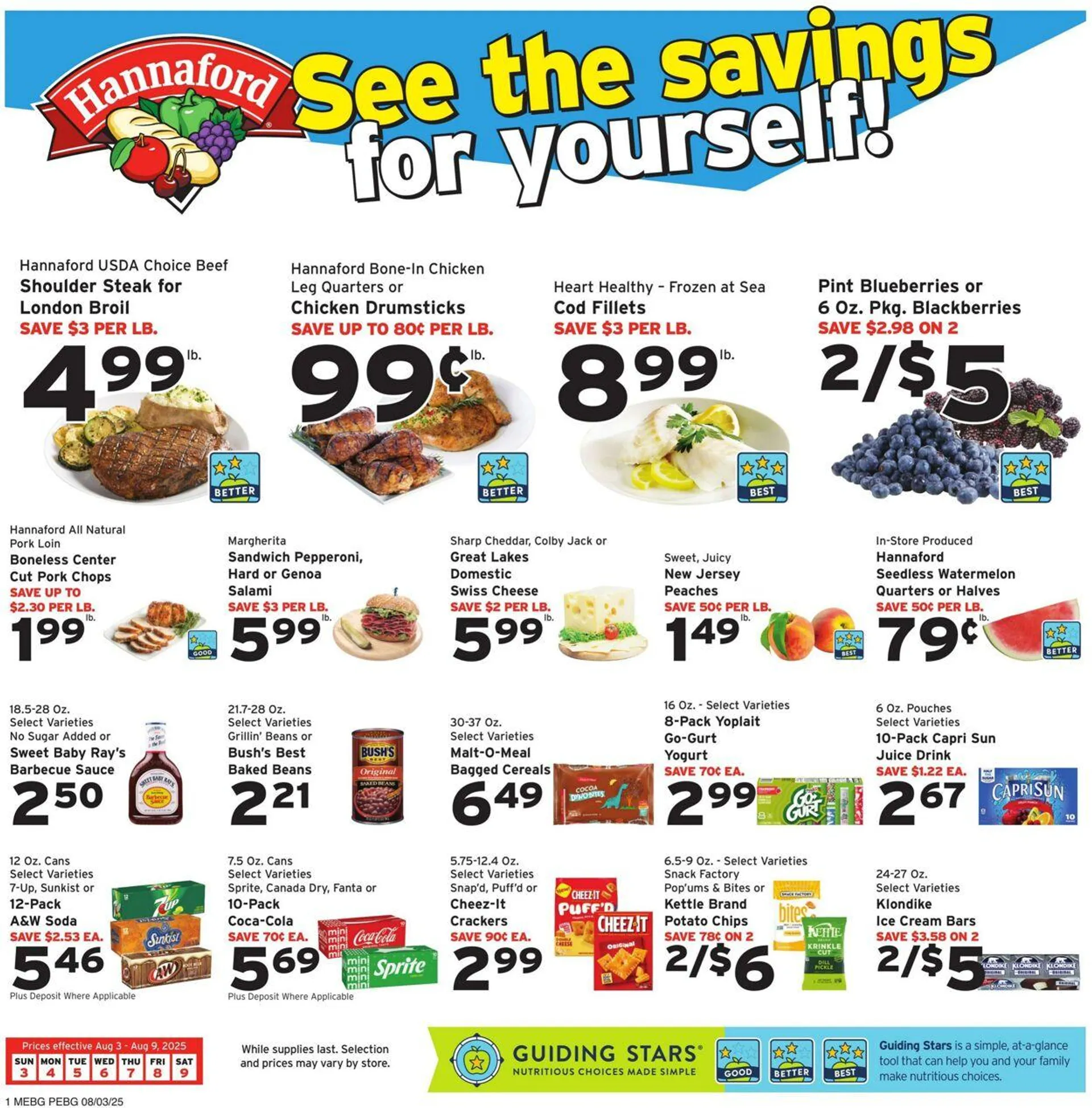 Weekly ad Hannaford Current weekly ad from August 3 to August 9 2025 - Page 1