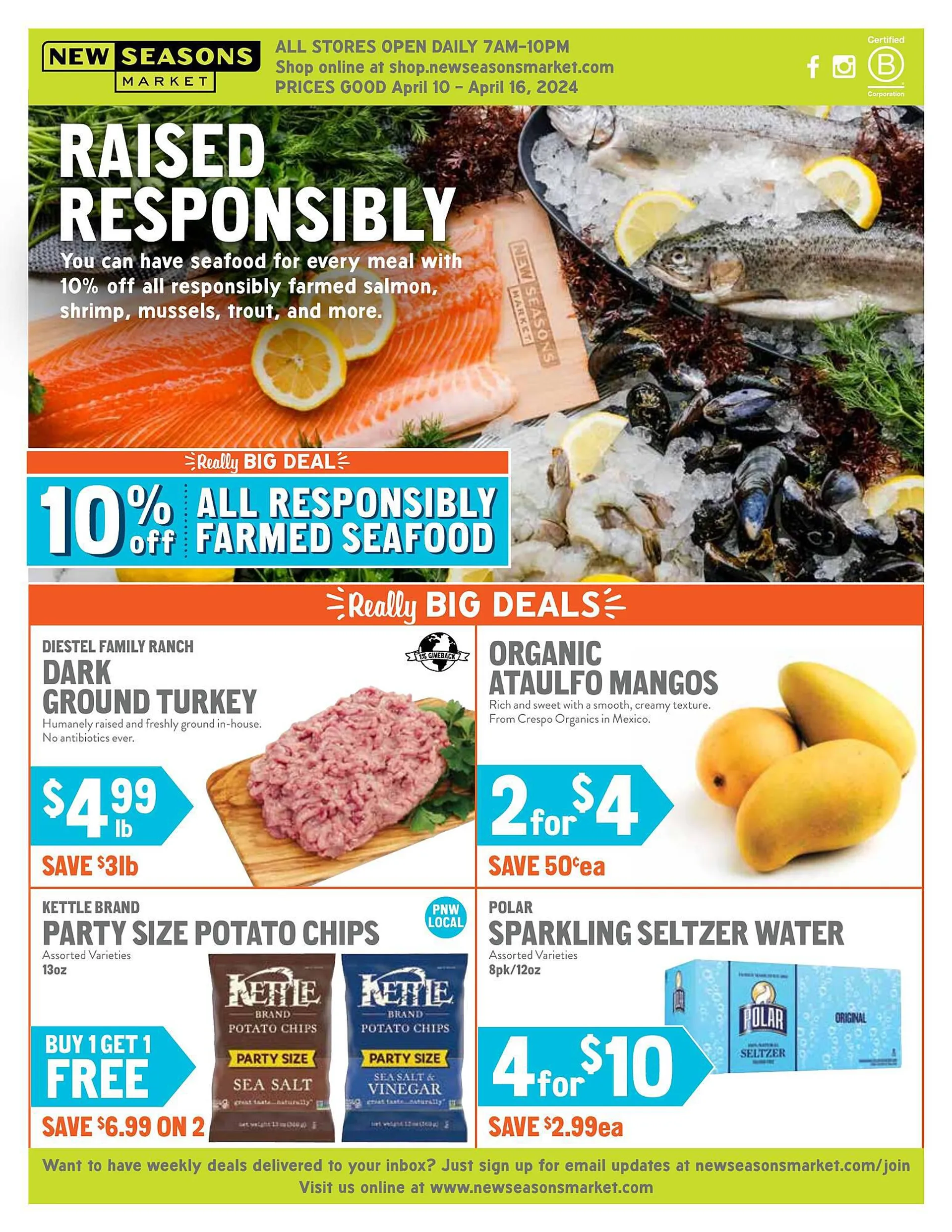 Weekly ad New Seasons Market ad from April 10 to April 16 2024 - Page 1