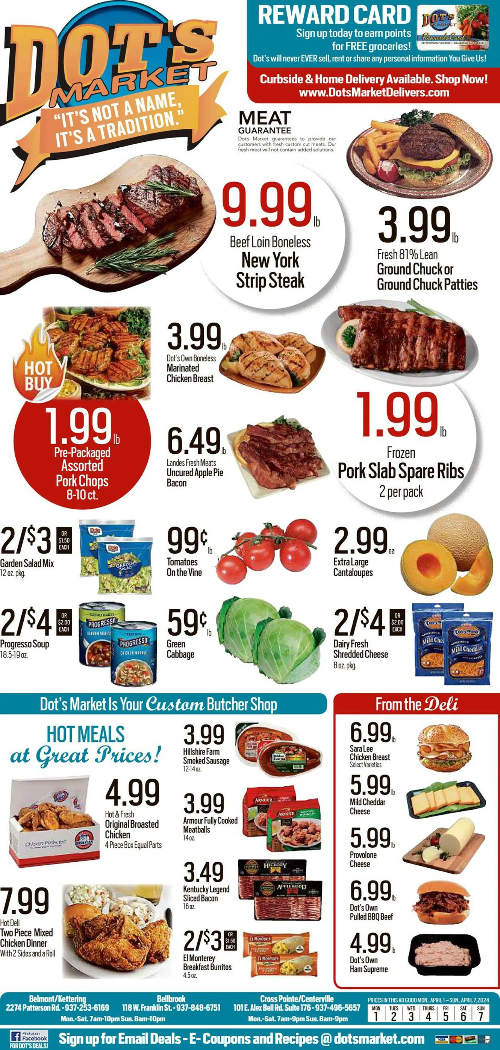 Weekly ad Dot's Market from April 1 to April 7 2024 - Page 1