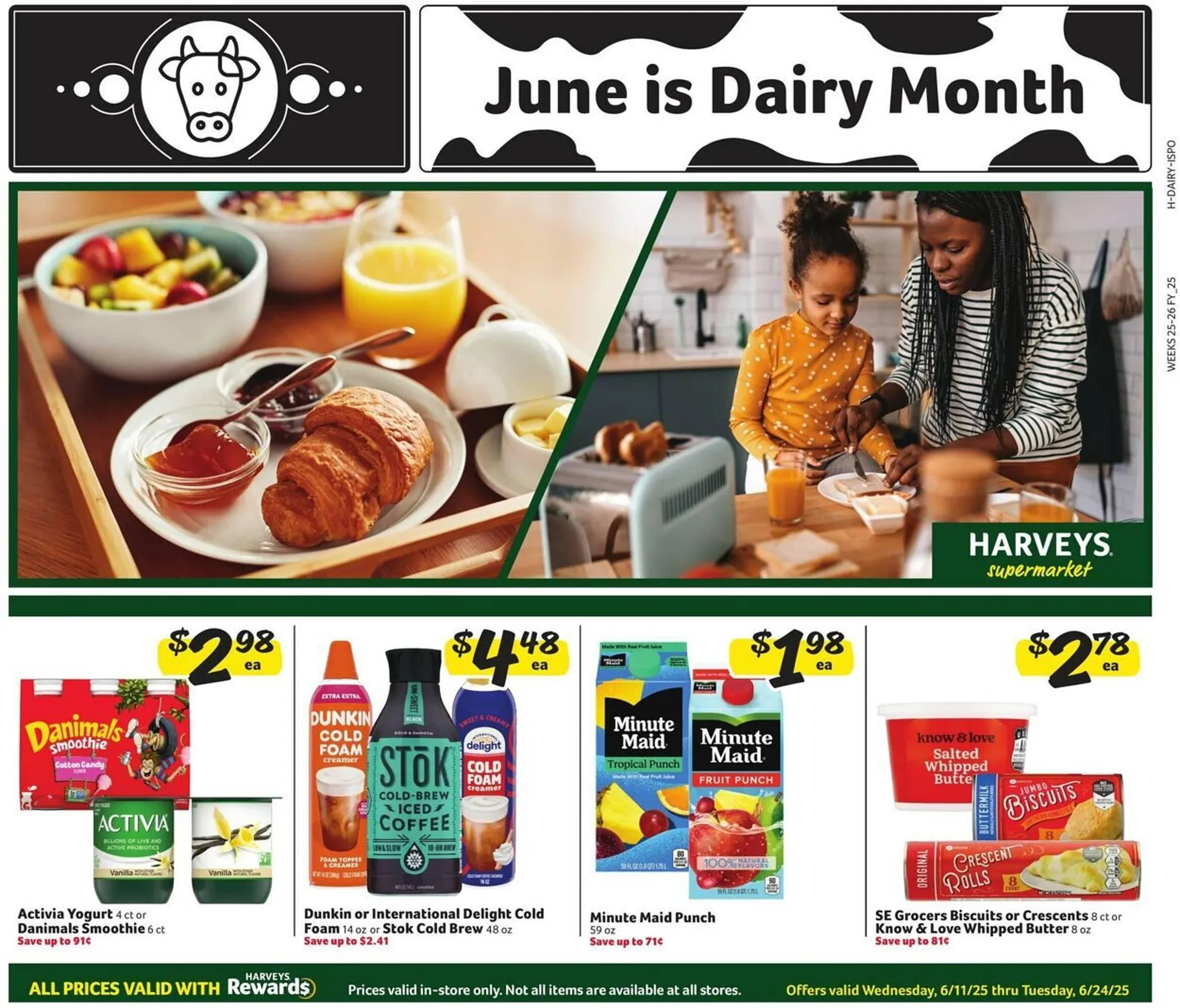 Weekly ad Harveys Supermarkets Weekly Ad from June 11 to June 24 2025 - Page 1