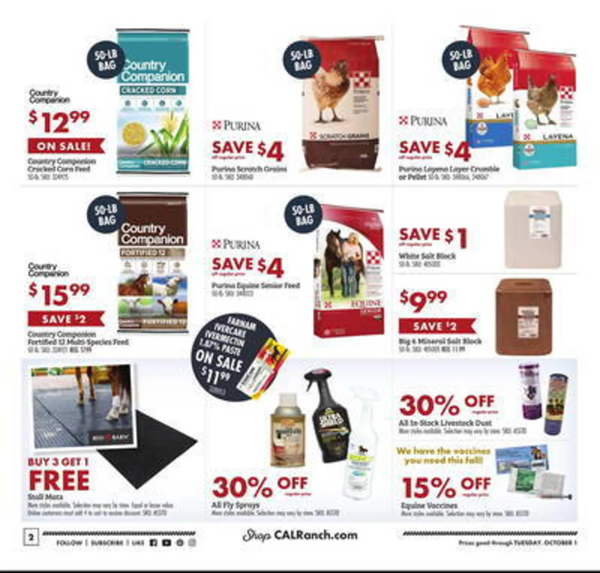 Weekly ad C A L Ranch Stores Weekly Ad from September 25 to October 1 2024 - Page 2