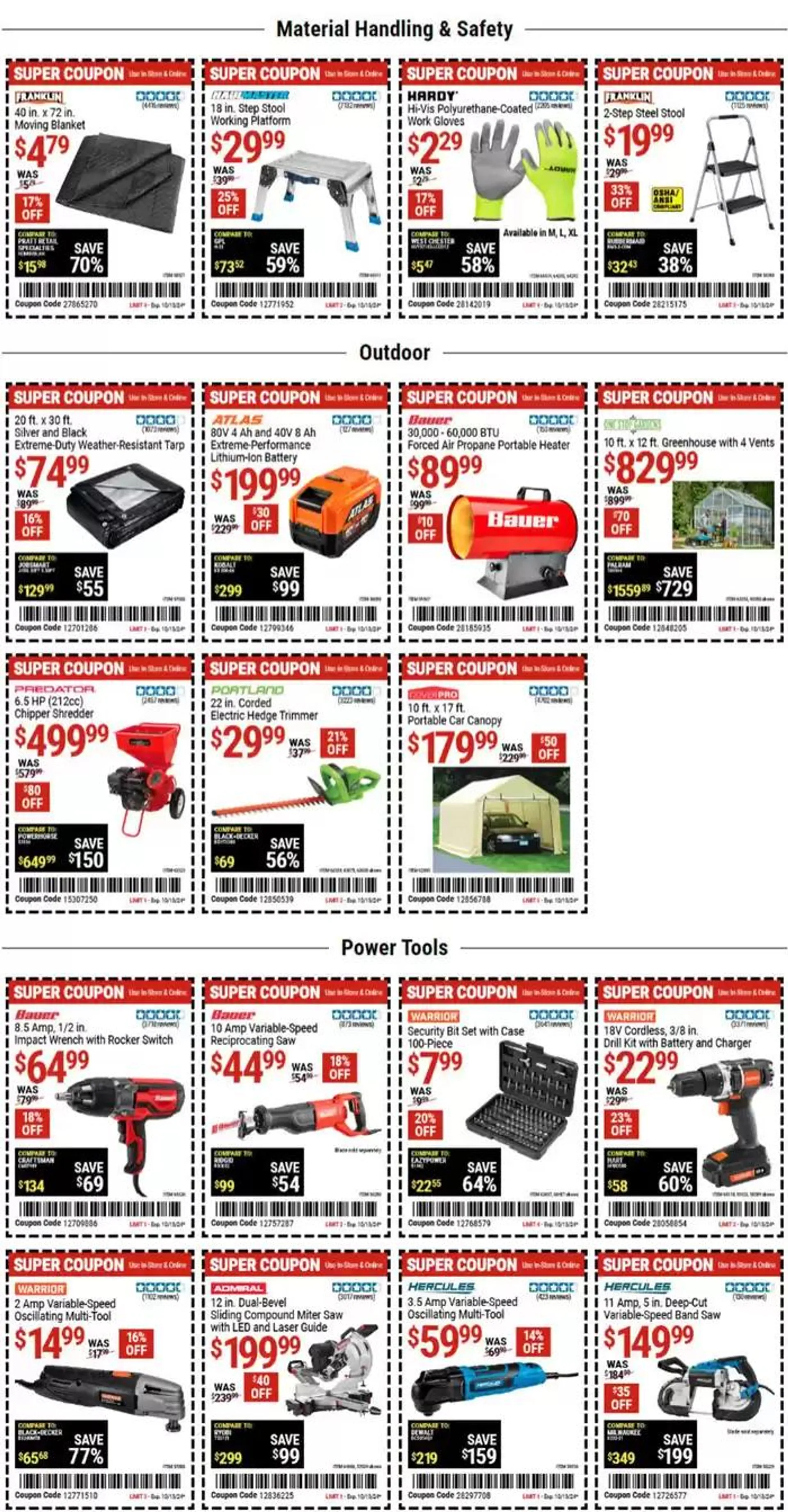 Weekly ad Harbor Freight Tools weekly ad from September 30 to October 14 2024 - Page 3