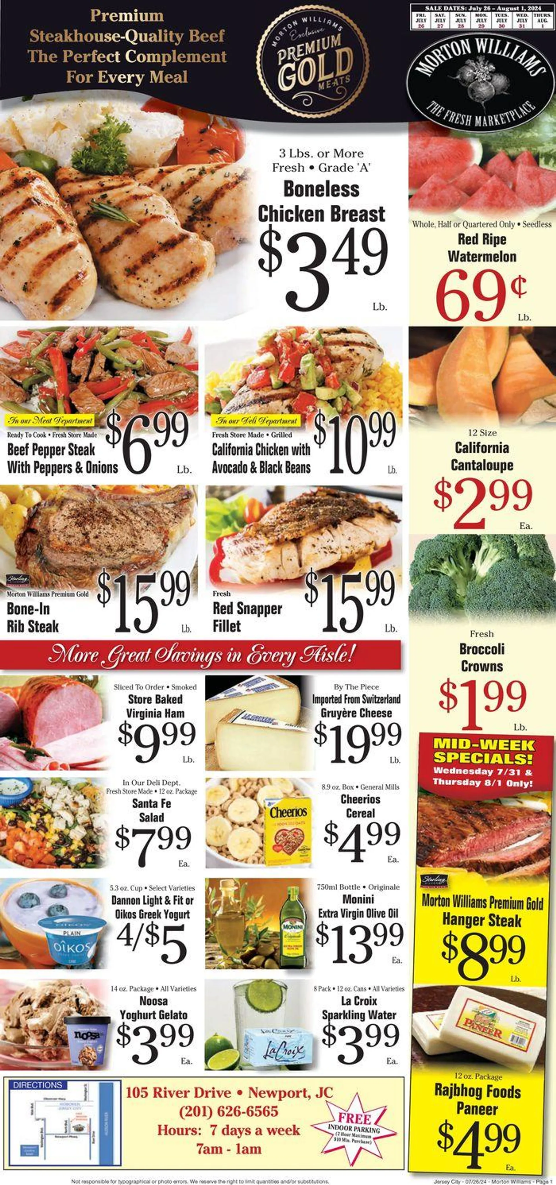 Weekly ad Weekly Specials 26/07 from July 26 to August 1 2024 - Page 1