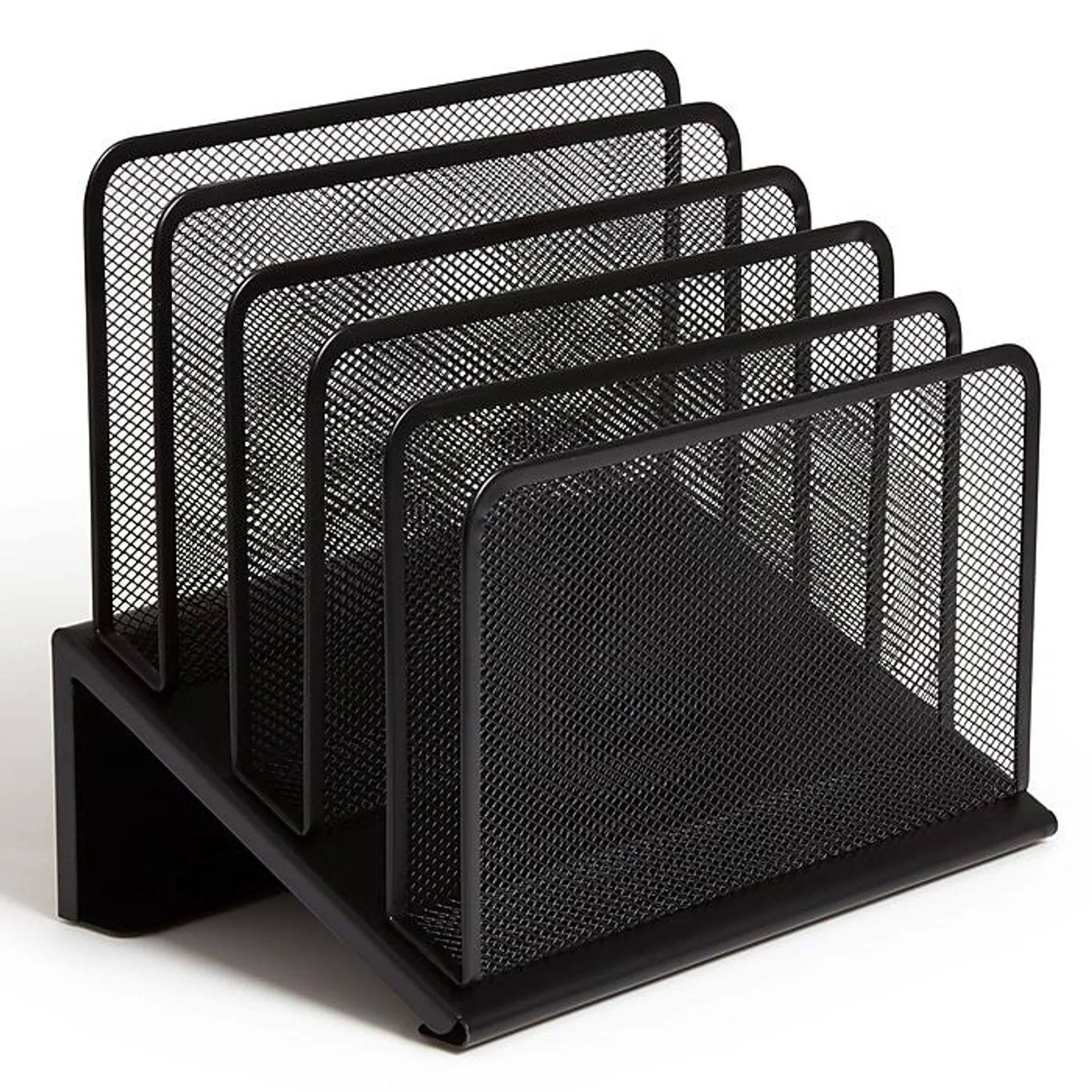 TRU RED™ 5-Compartment Metal Mesh File Organizer,