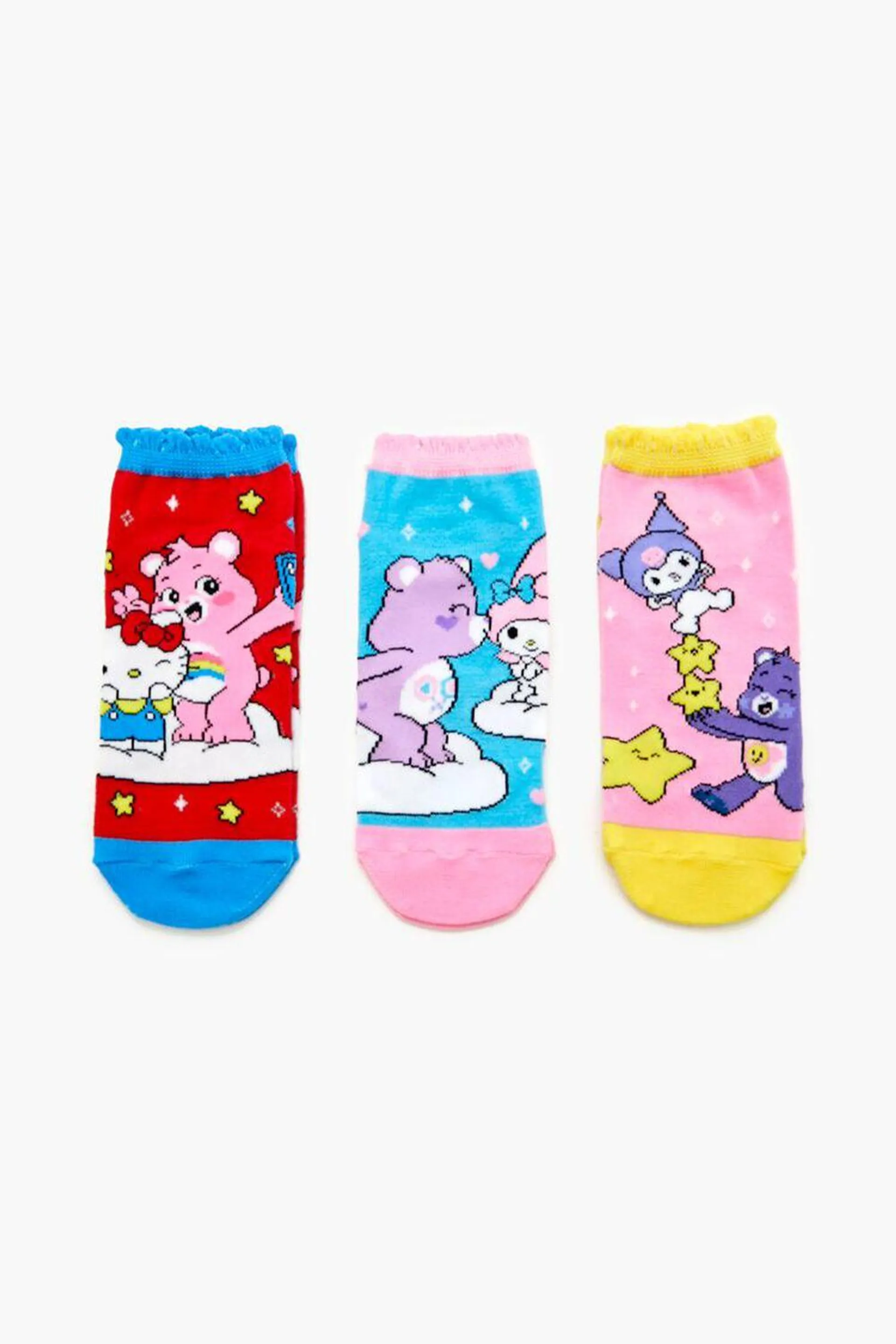 Girls Sanrio & Care Bears Ankle Socks Set - 3 pack (Kids)