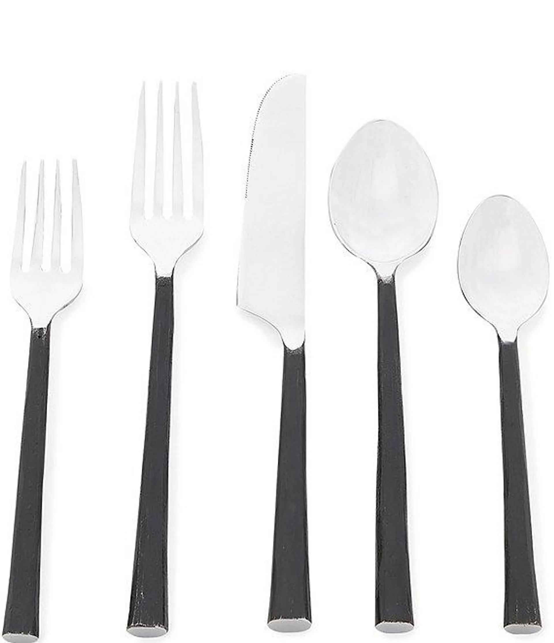 Textured 20-Piece Stainless Steel Flatware Set