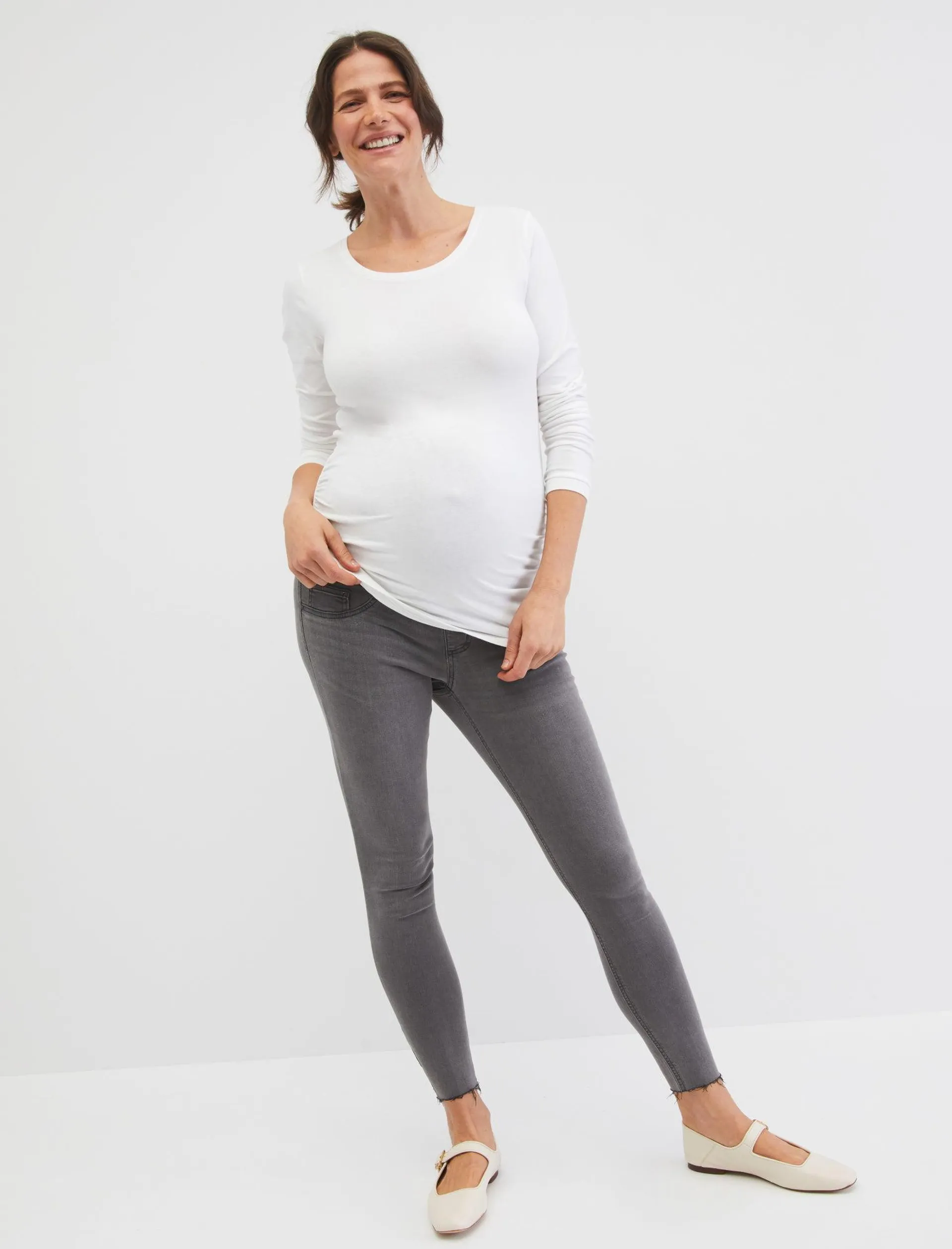 Secret Fit Belly Stretch Ankle Maternity Jeggings