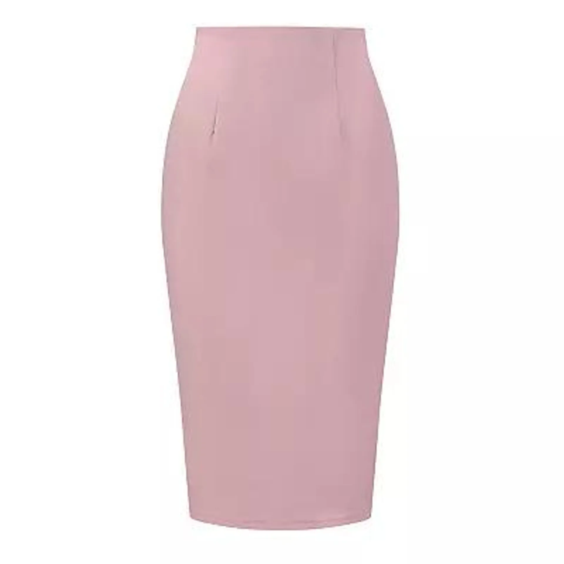 Women's Elegant Pencil Skirt High Waist Split Hem Work Bodycon Business Skirts