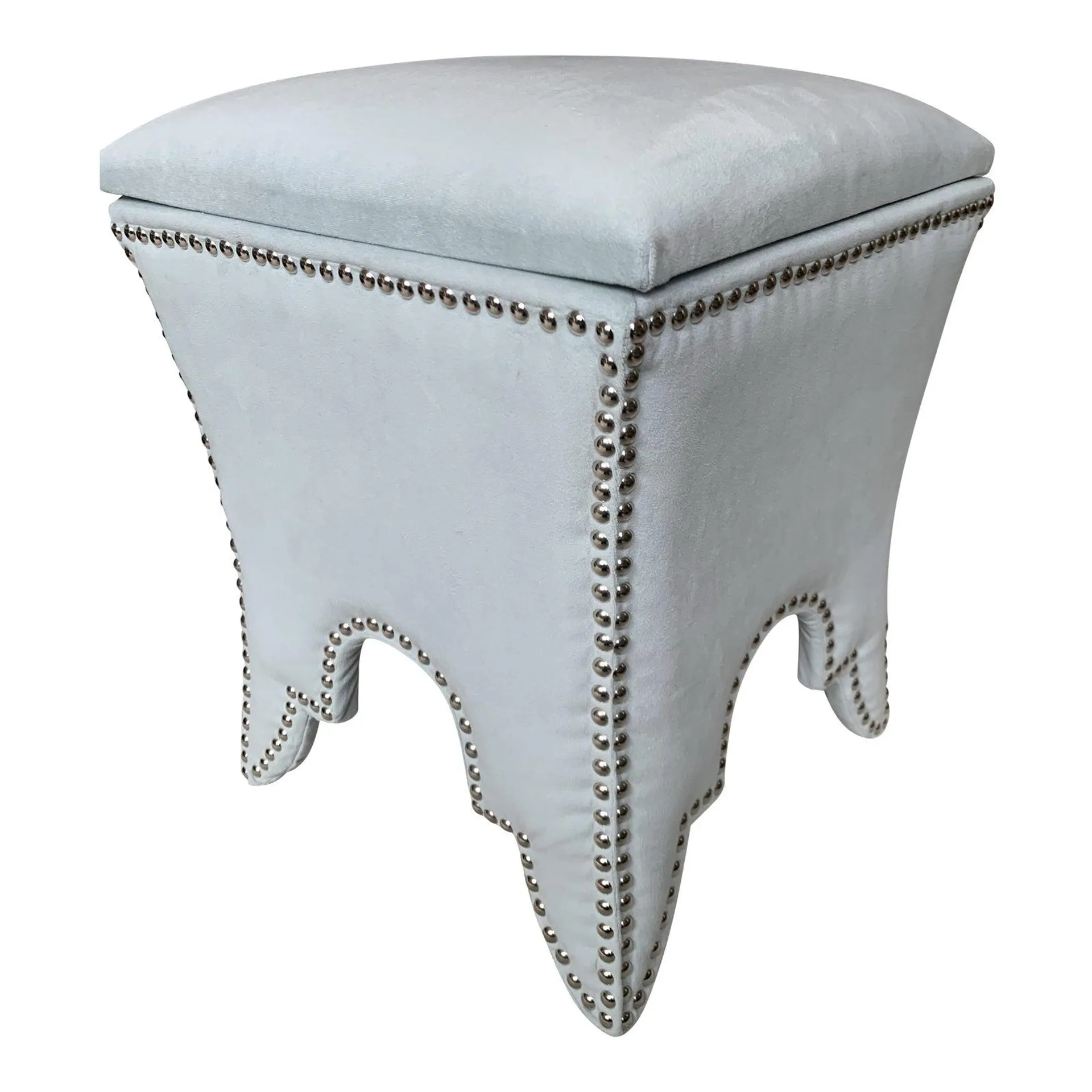 Safavieh Storage Ottoman in Robins Egg Blue