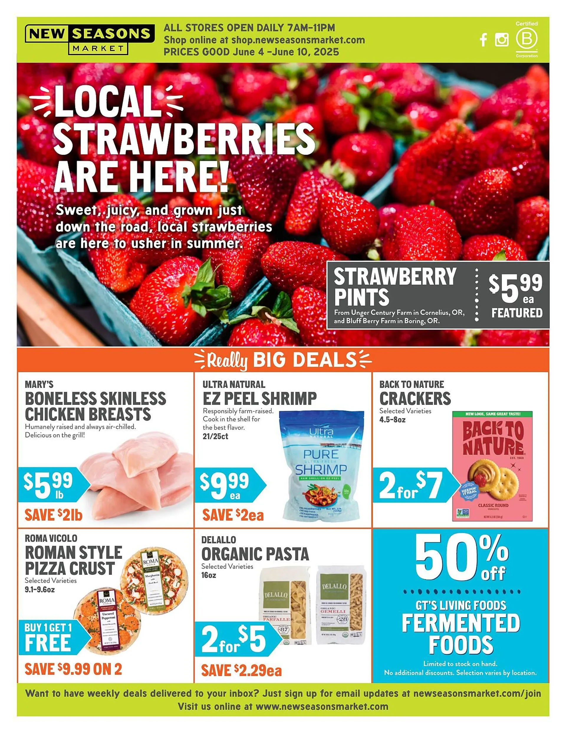 Weekly ad New Seasons Market ad from June 4 to June 10 2025 - Page 1