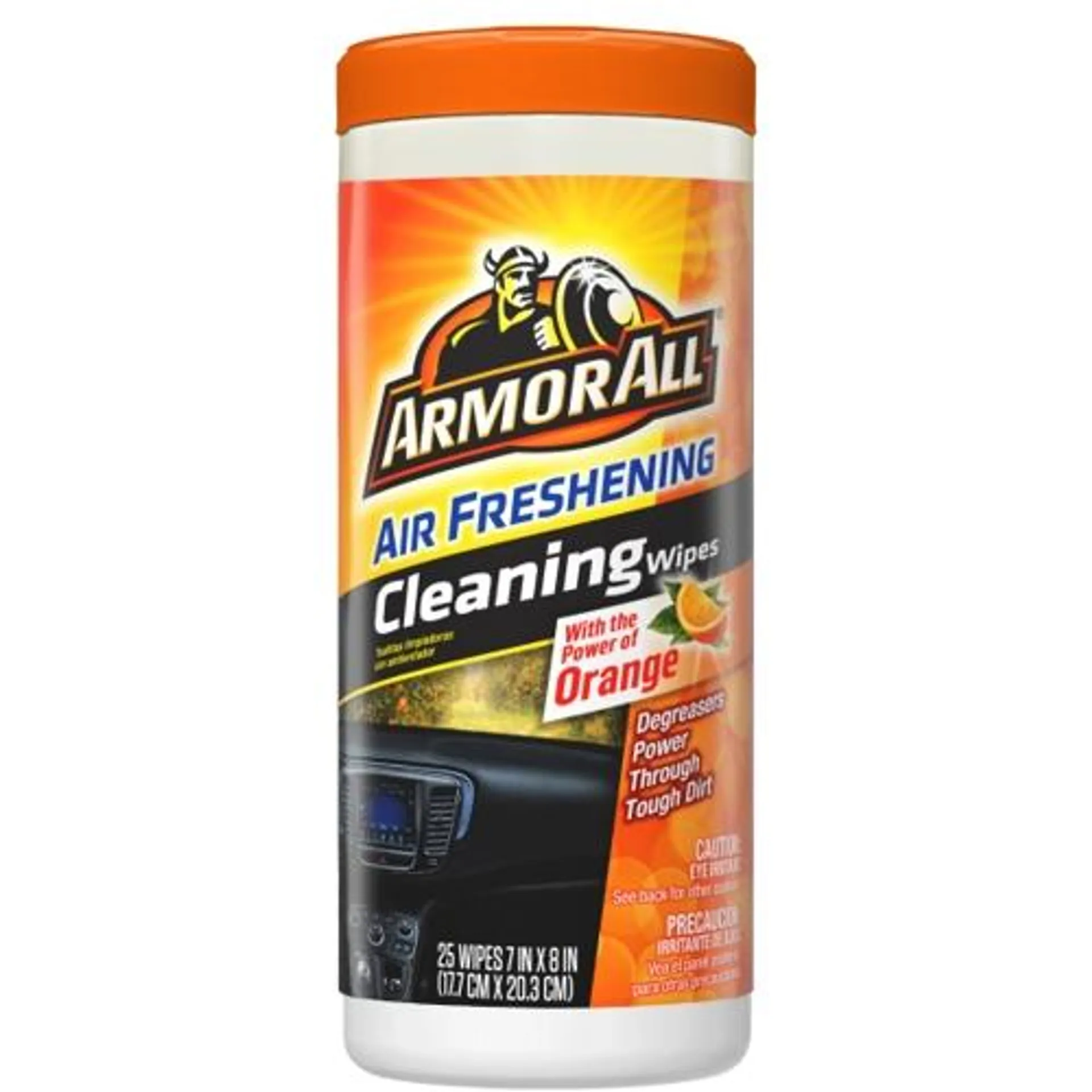 ArmorAll Orange Cleaning Wipes, 25 Count