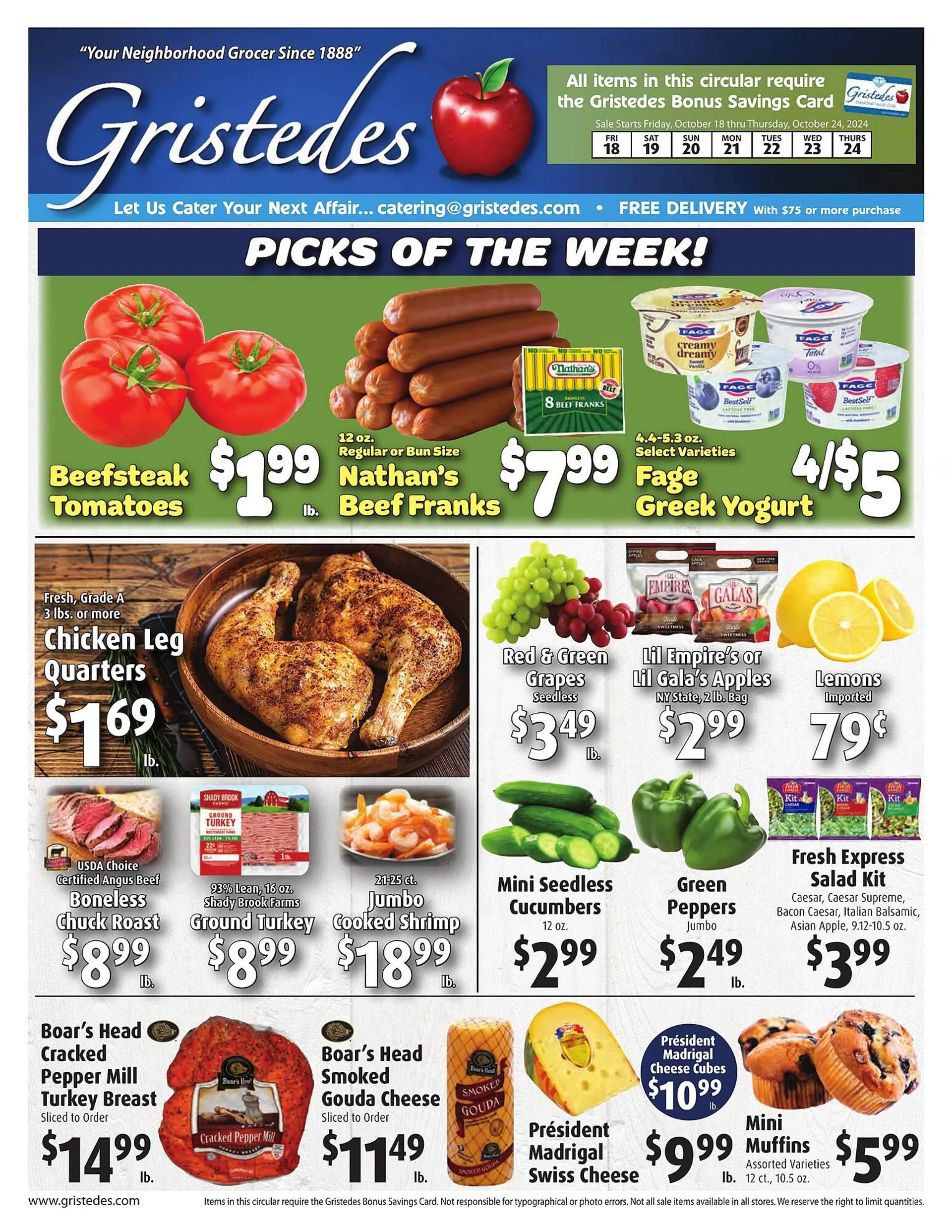 Gristedes Weekly Ad - 1