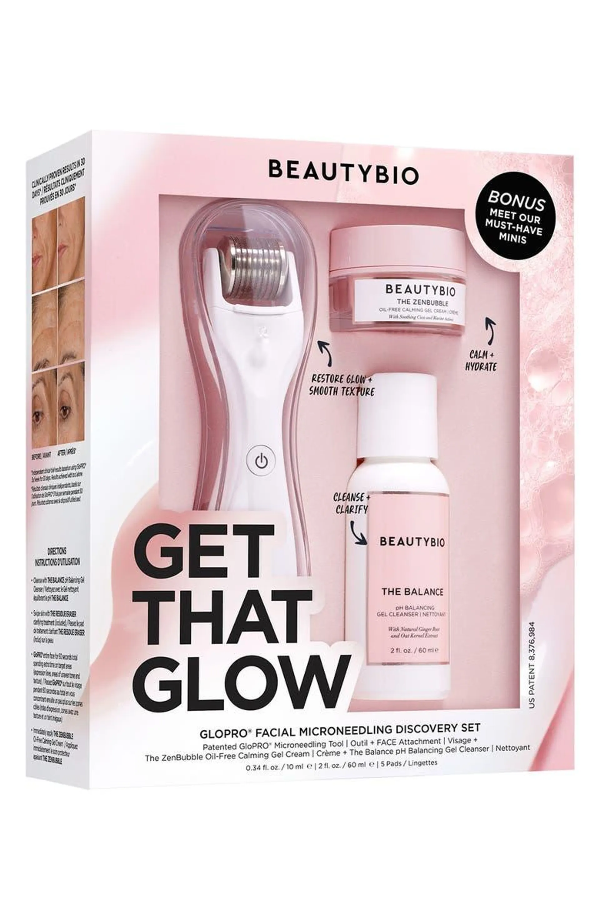 Get That Glow GloPRO ® Facial Microneedling Discovery Set USD $233 Value