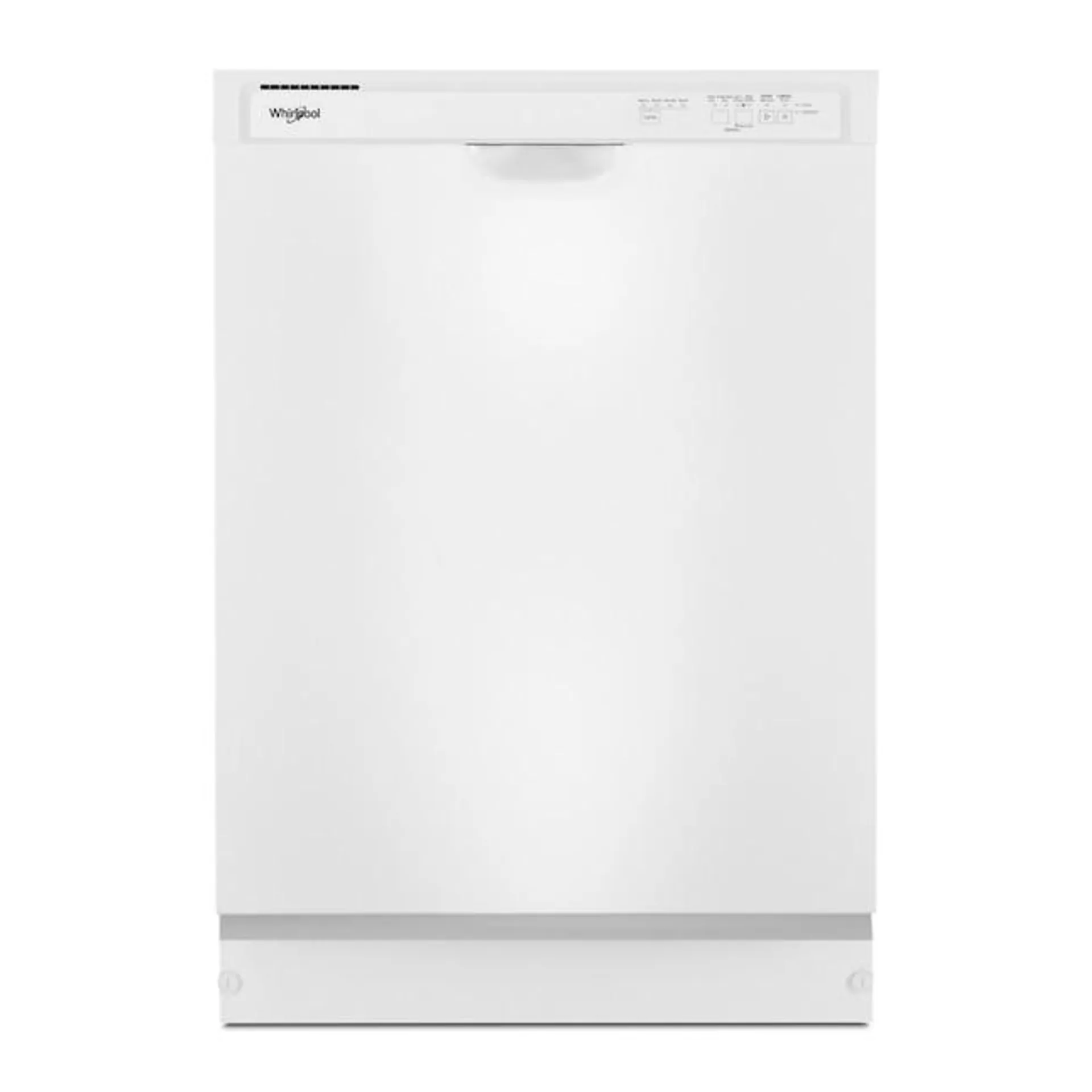 Whirlpool Front Control 24-in Built-In Dishwasher (White) ENERGY STAR, 57-dBA