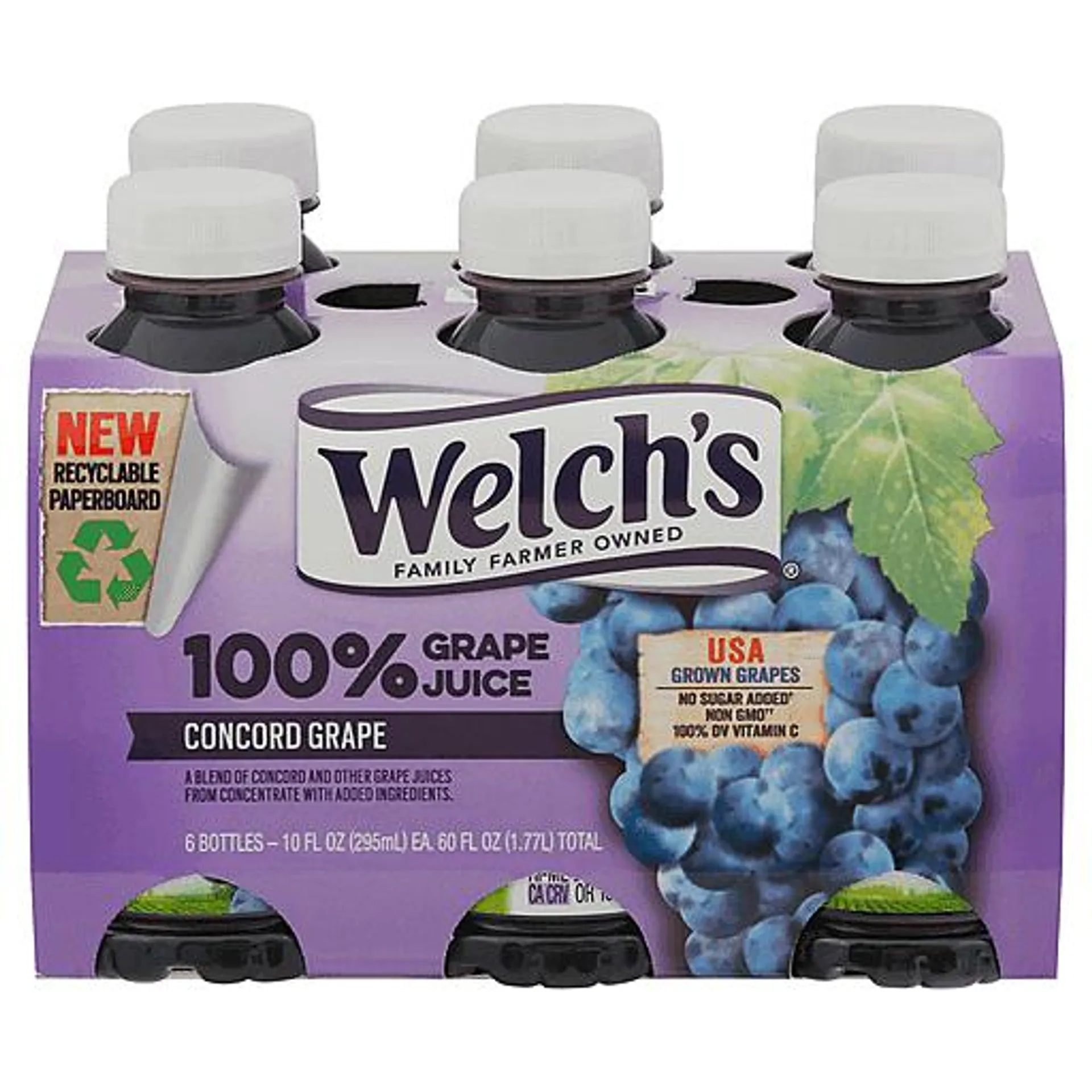 Welch's Grape Juice, Concord Grape 6 Ea
