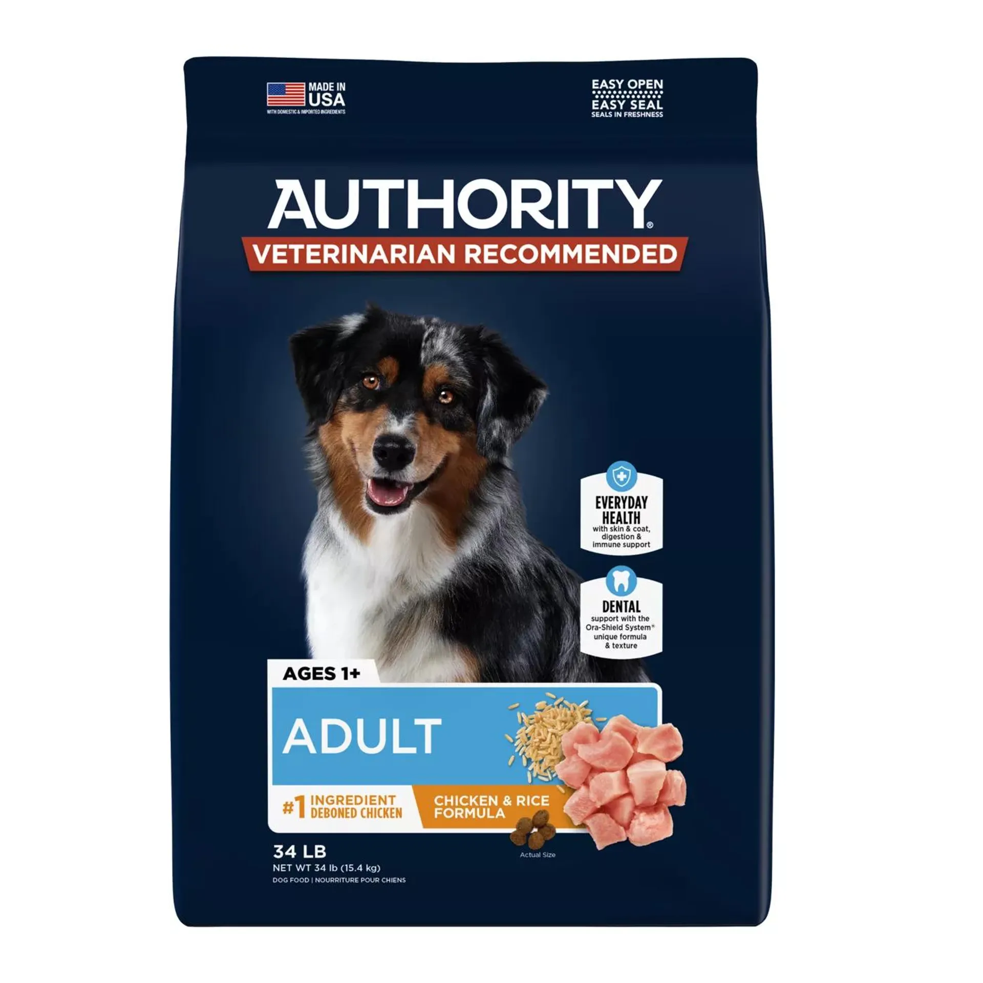 Authority® Everyday Health Adult Dry Dog Food - Chicken & Rice