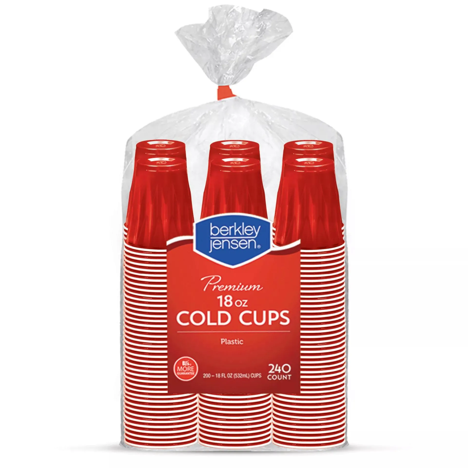 Berkley Jensen 18-Oz. Plastic Cups, 240 ct. - Red