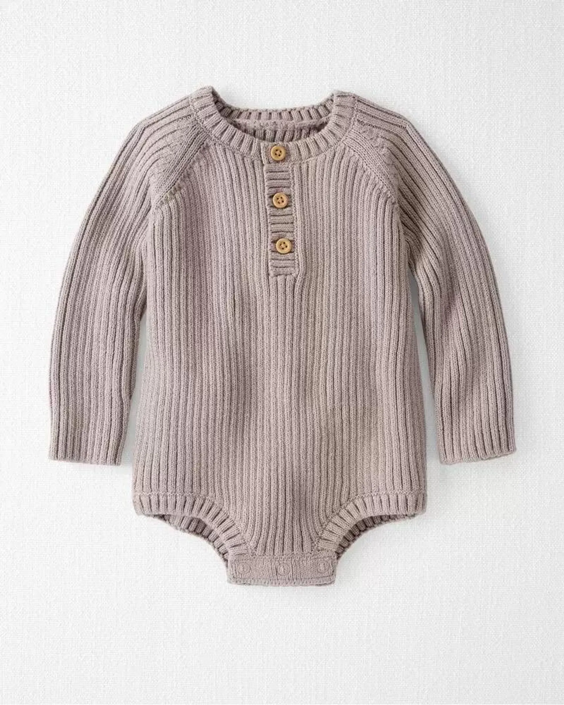 Baby Organic Cotton Sweater Knit Bubble
