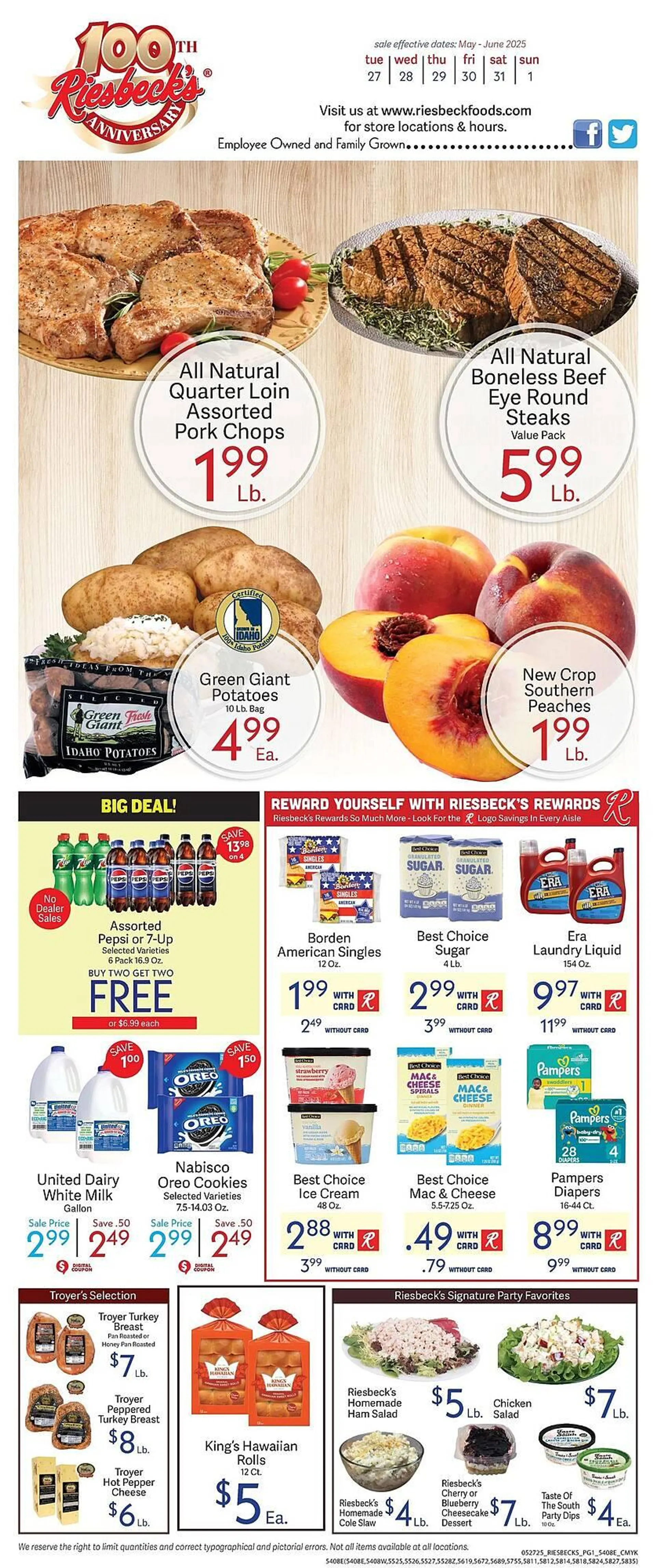 Weekly ad Riesbeck Weekly Ad from May 26 to June 1 2025 - Page 1