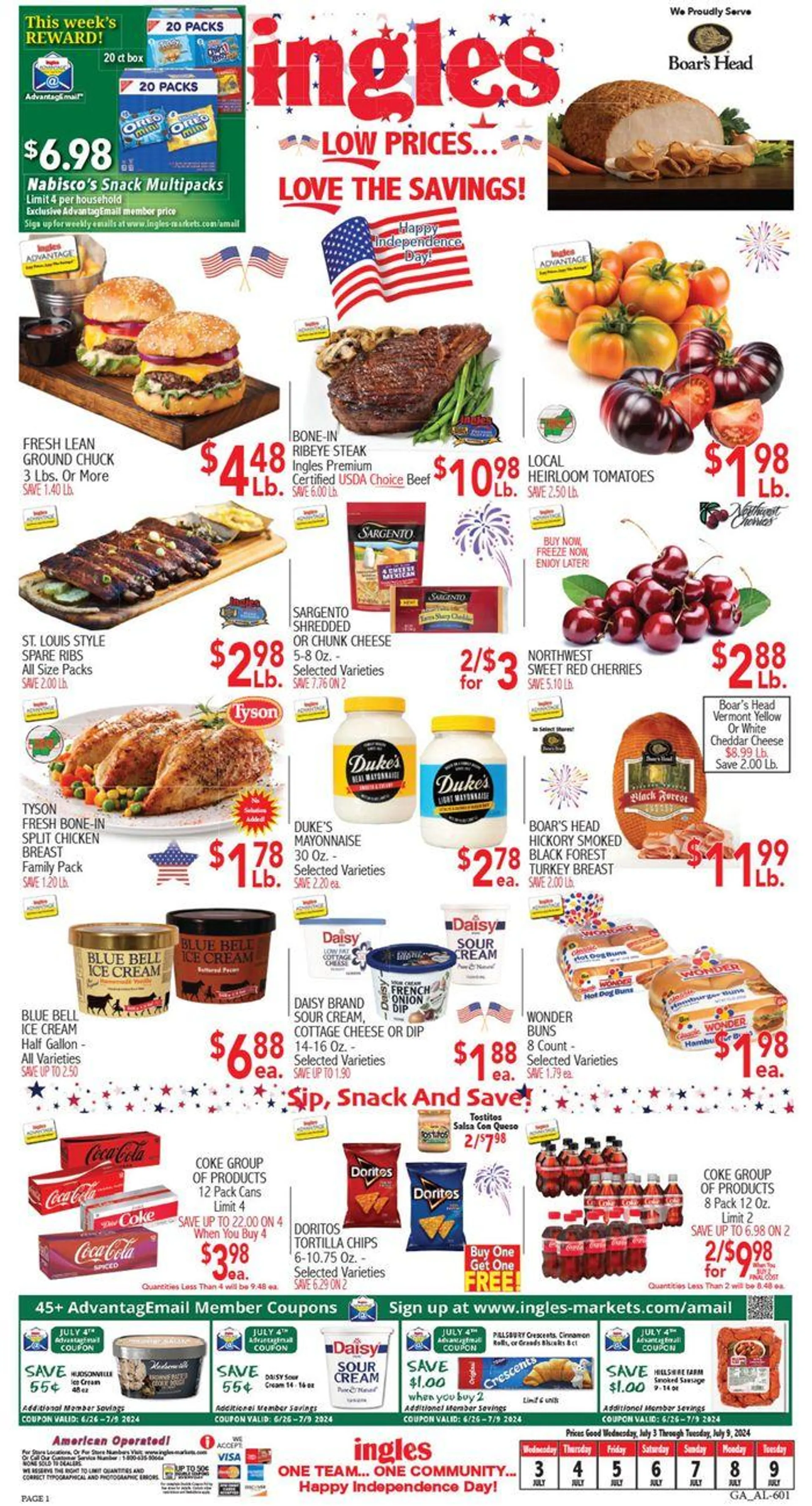 Weekly ad Happy Independence Sale from July 3 to July 9 2024 - Page 1