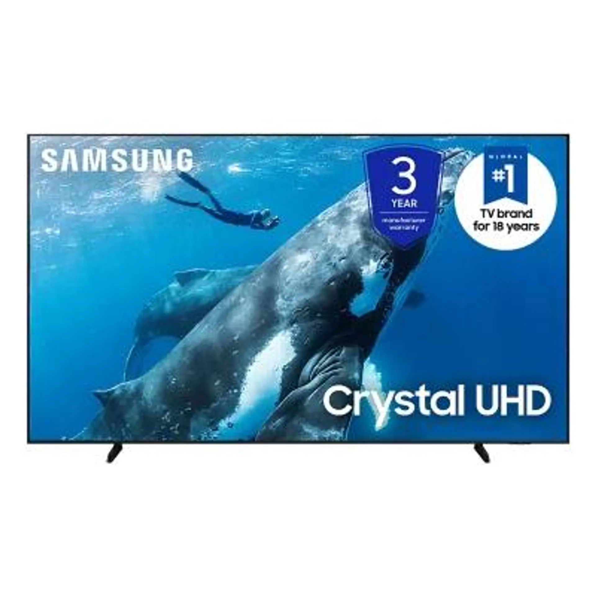 SAMSUNG 98” Class DU9000 Series Crystal UHD 4K Smart Tizen TV - UN98DU9000DXZA