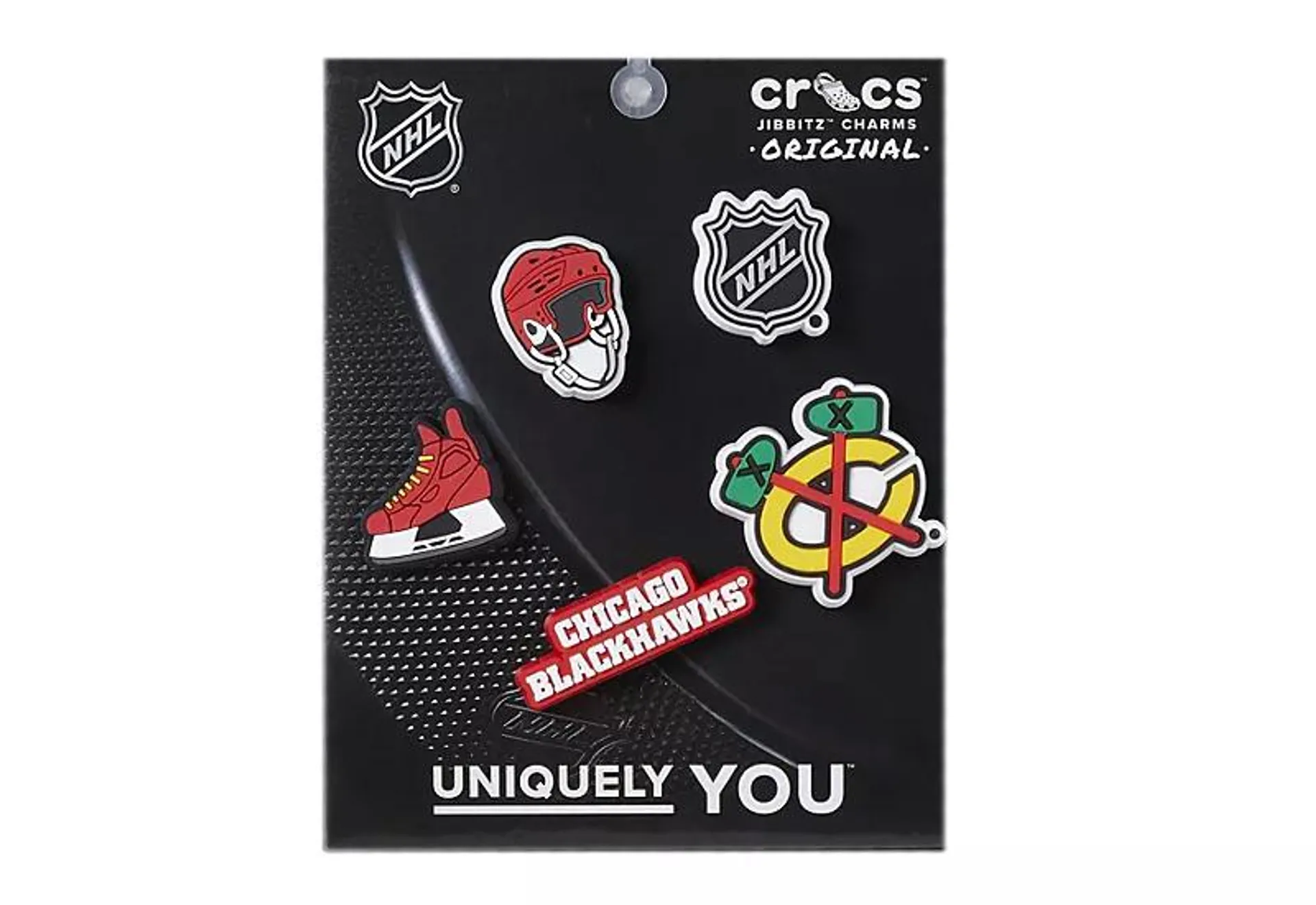 Crocs Unisex Nhl Chicago Blackhawks Jibbitz 5 Pack - Assorted