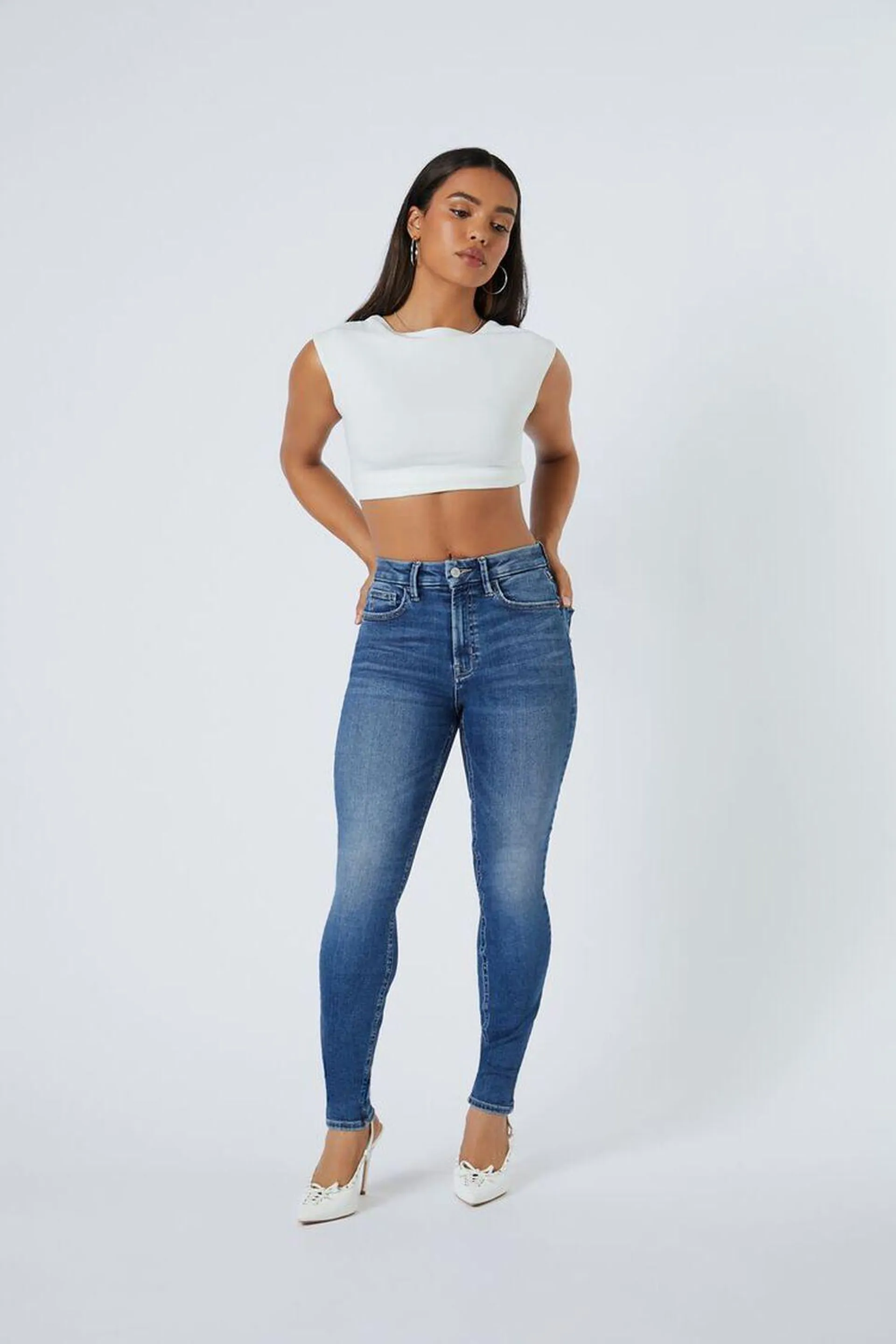 Curvy High-Rise Skinny Jeans