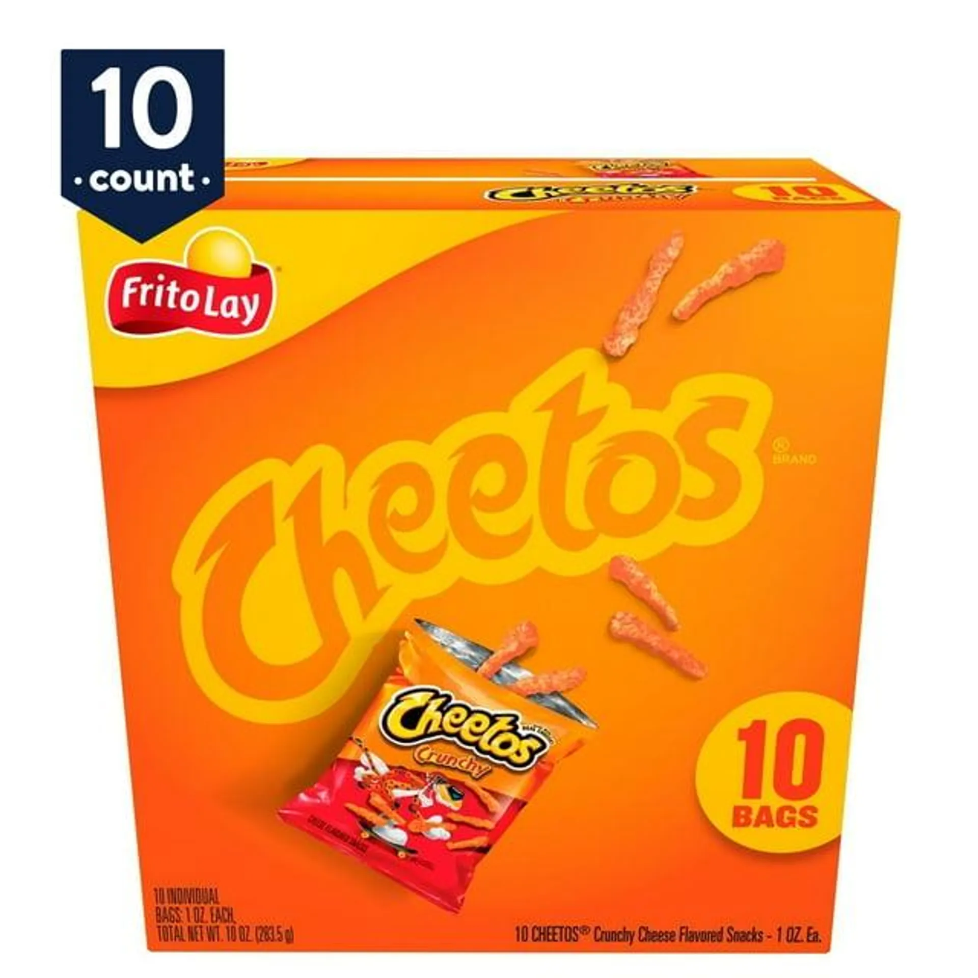 Cheetos Crunchy Cheese Flavored Snacks, 1 oz 10 Count