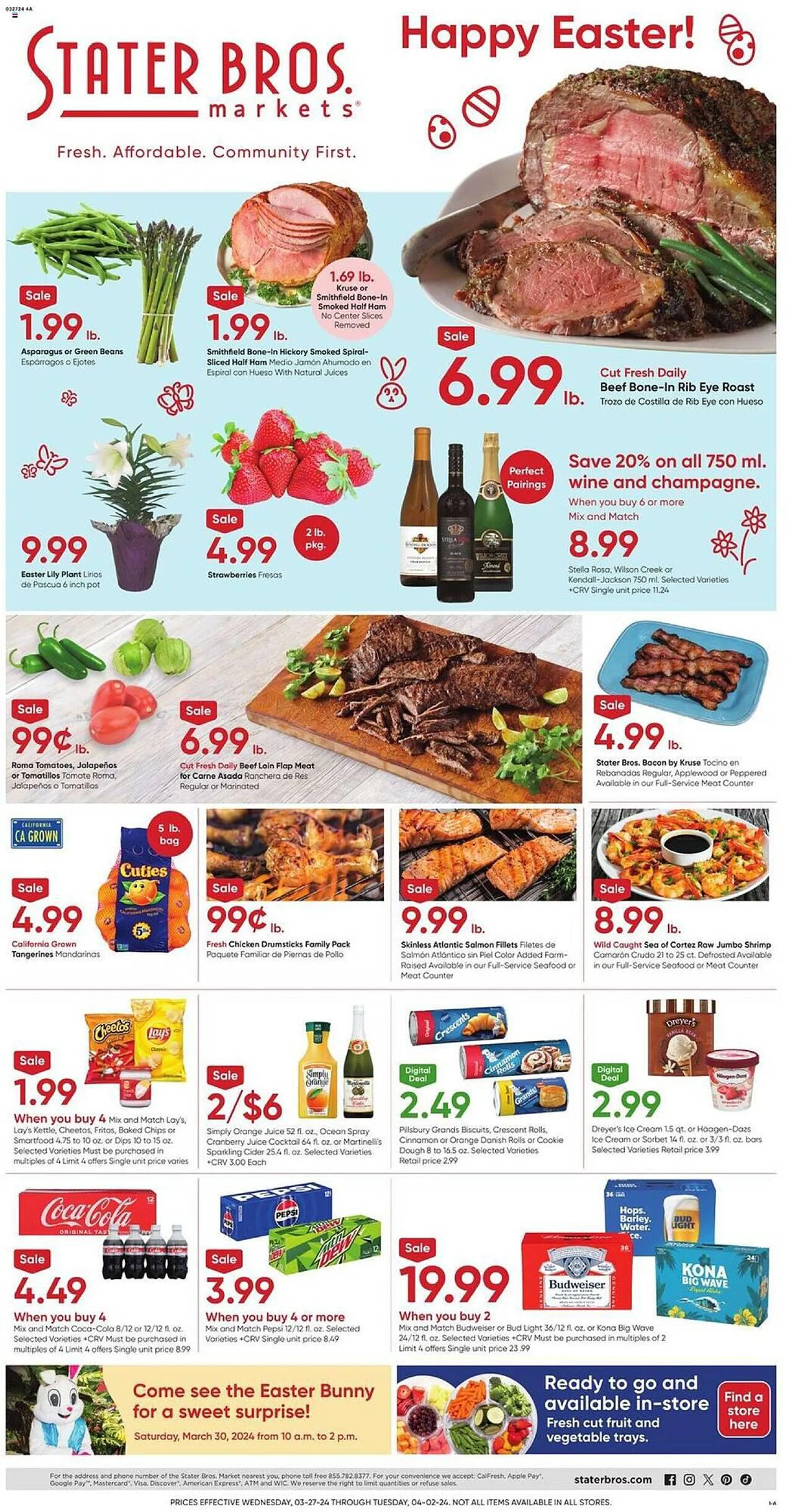 Weekly ad Stater Bros Weekly Ad from March 27 to April 2 2024 - Page 1
