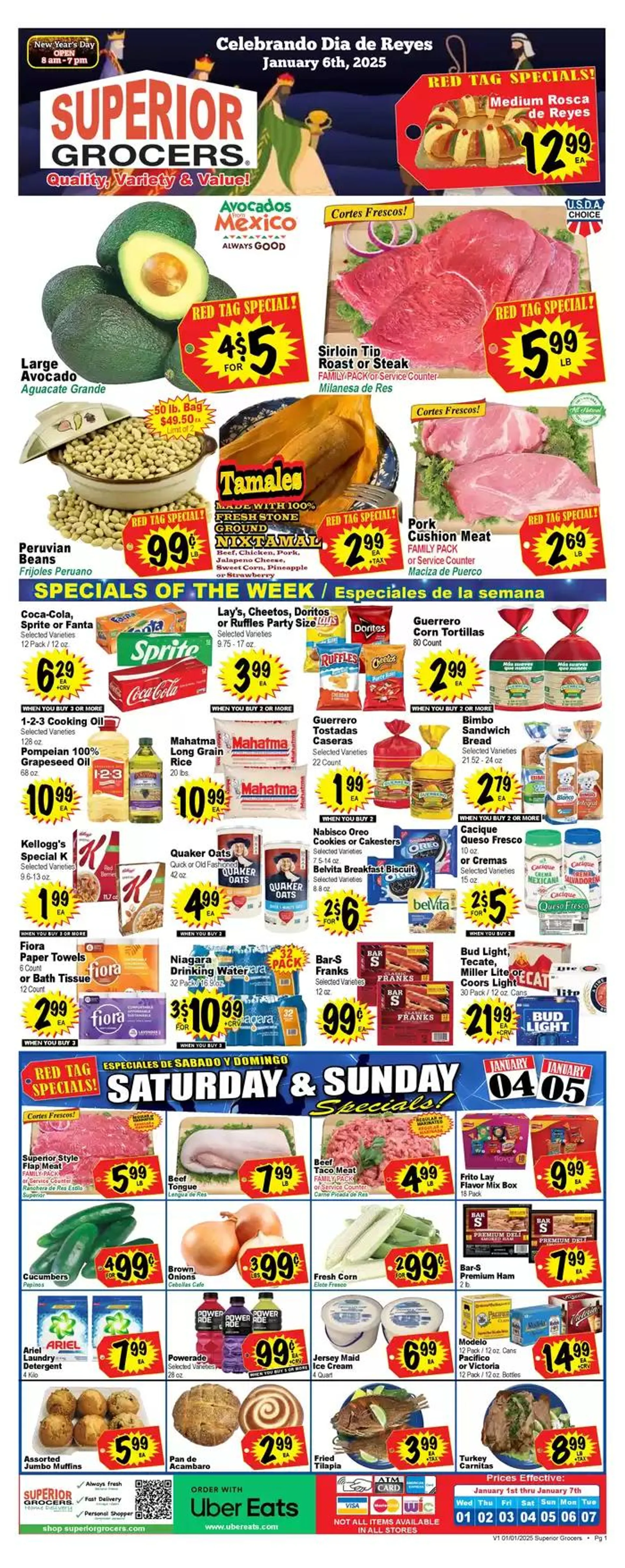 Weekly specials Superior Grocers - 1