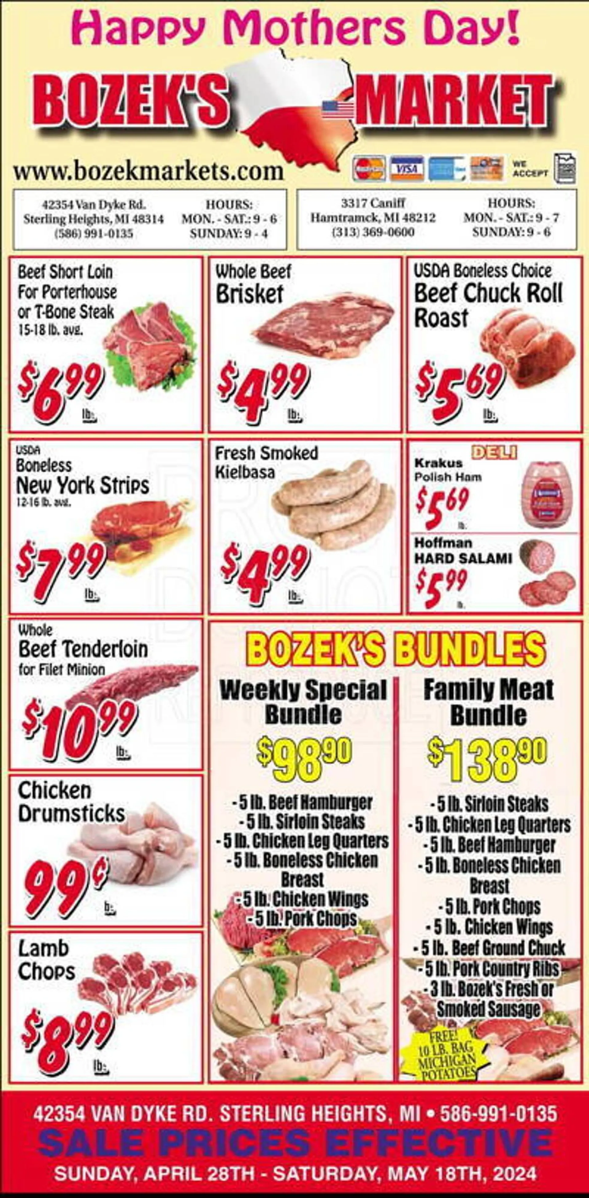 Weekly ad Bozek's Market Weekly Ad from July 28 to August 10 2024 - Page 1