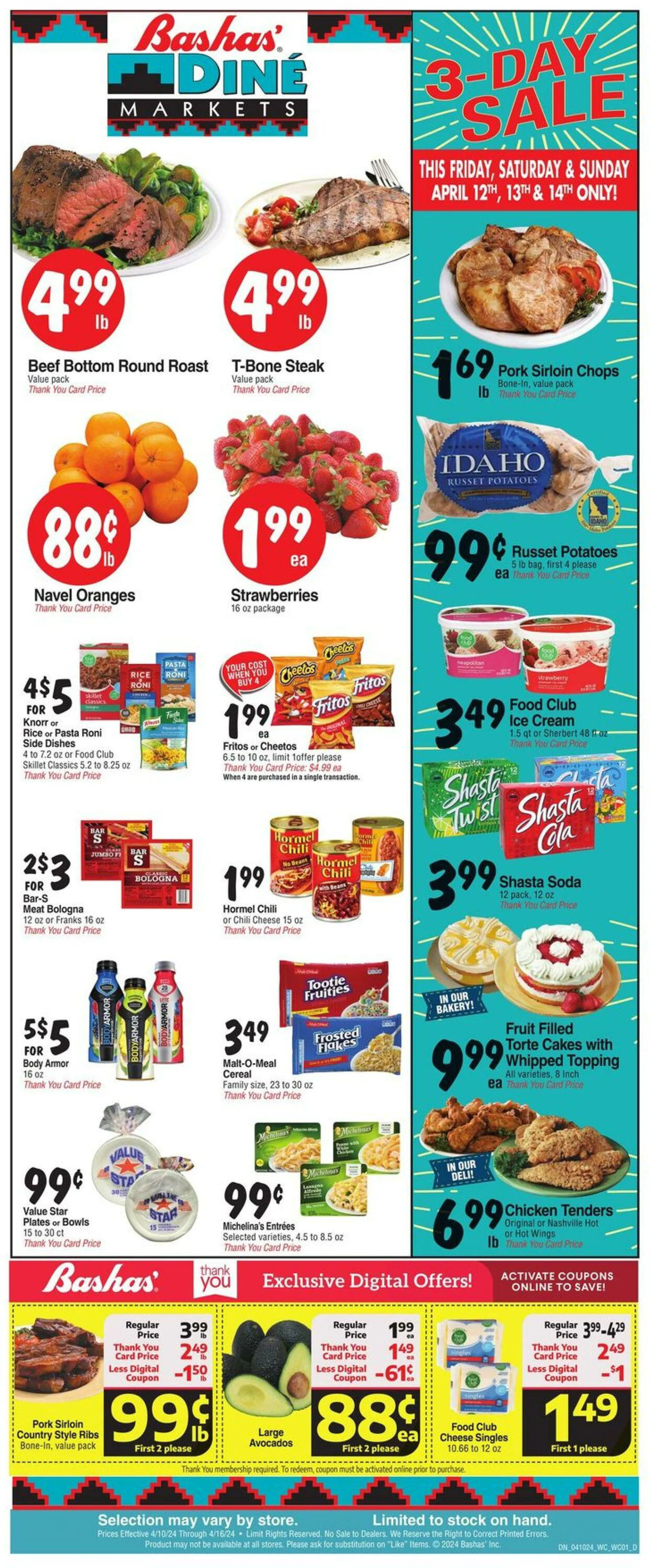 Weekly ad Bashas Current weekly ad from April 10 to April 16 2024 - Page 1