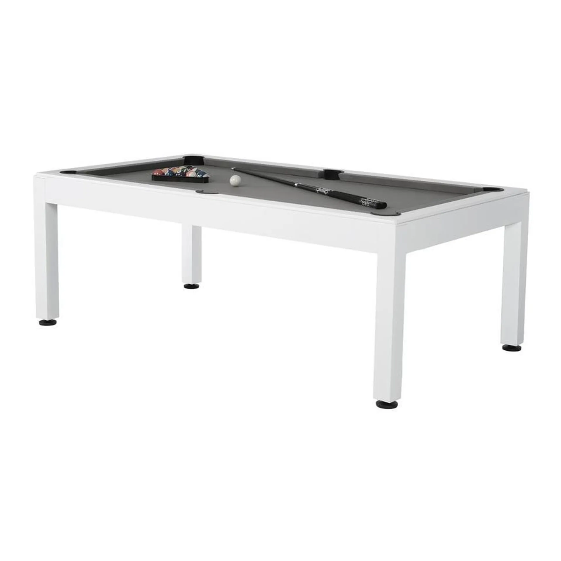 Jollity White Outdoor Billiard/Pool Table