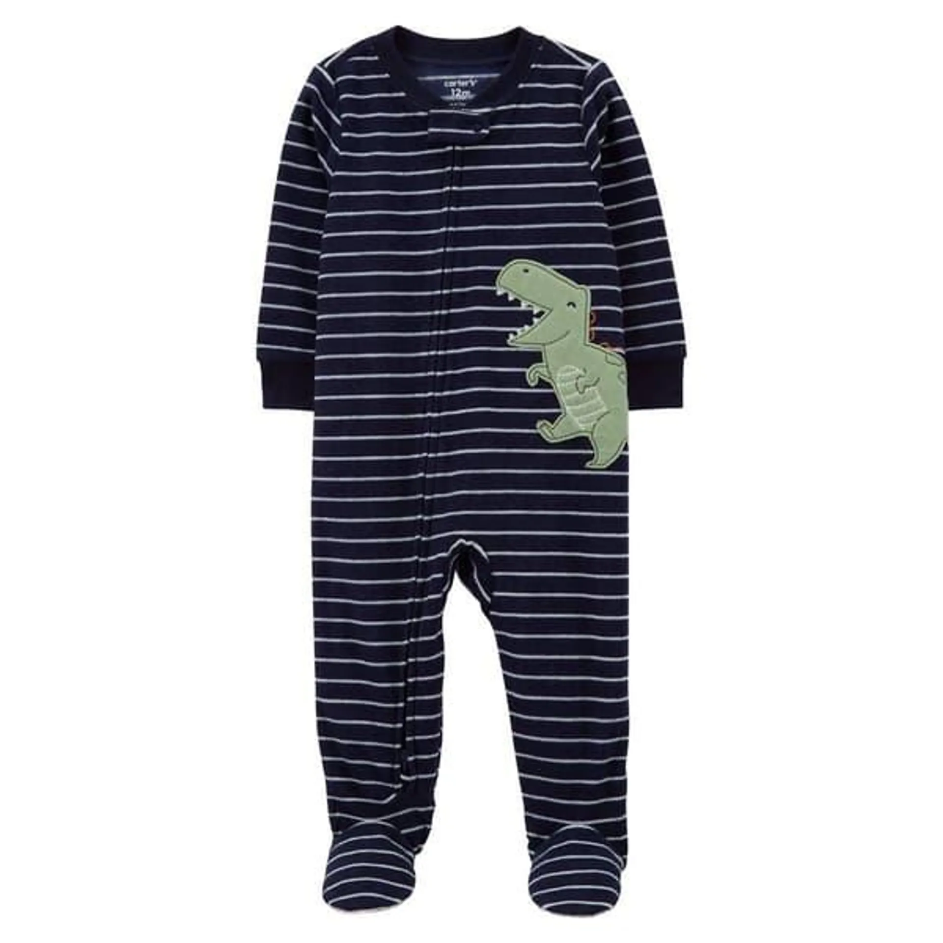 Toddler Boy Carter’s® 1pc. Dino & Stripe Fleece Sleeper