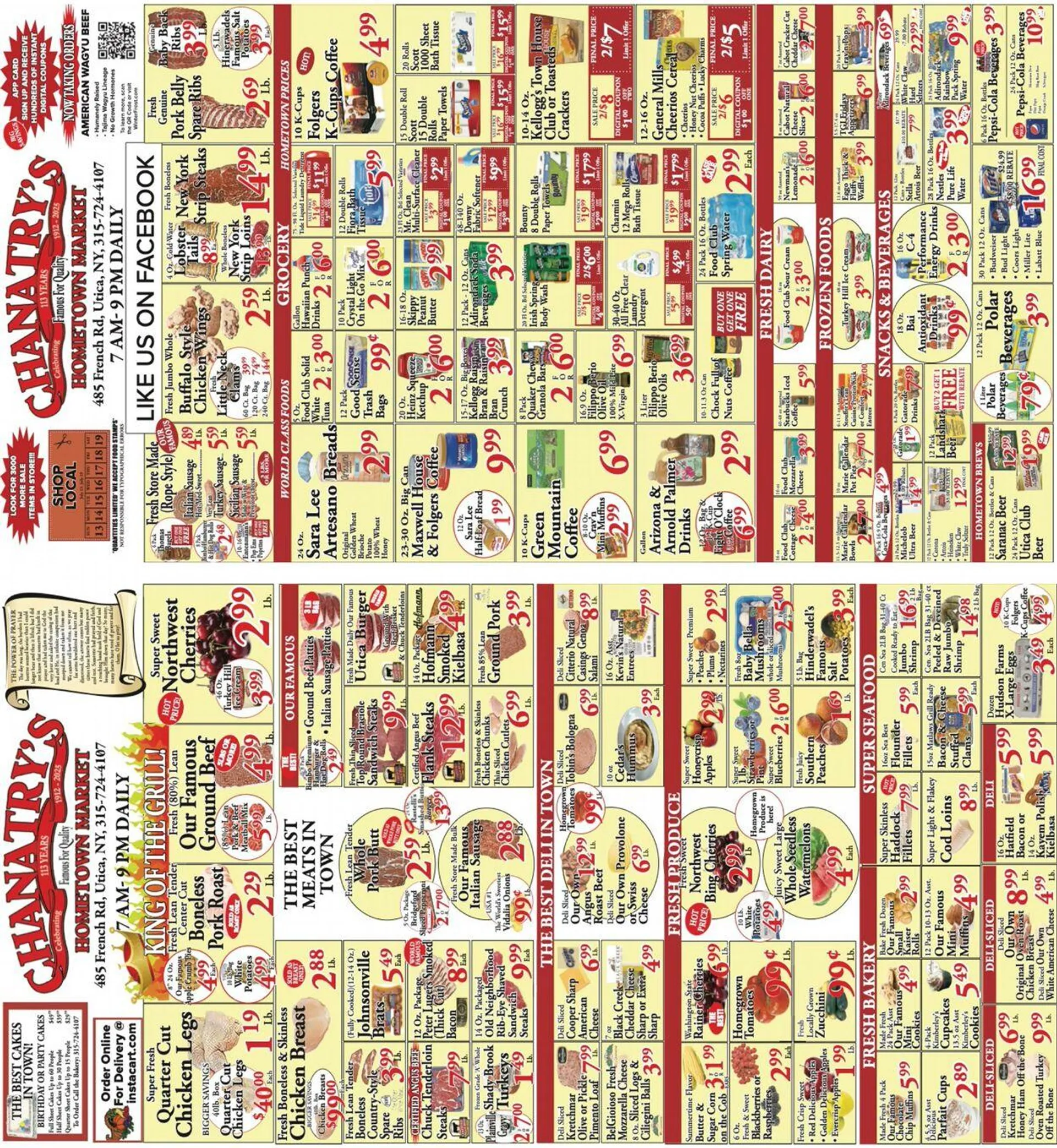 Weekly ad Chanatry's Hometown Market from July 13 to July 27 2025 - Page 1